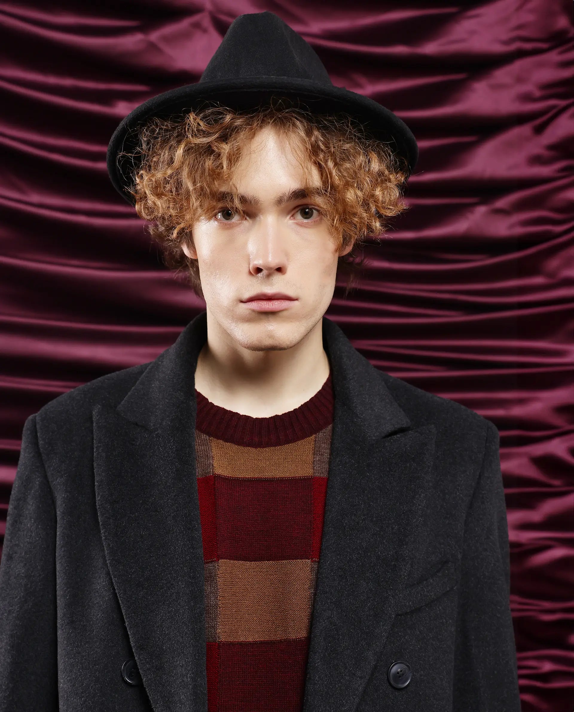 Rare Rabbit Men Spartan Black Polyester Rayon Fabric Full Sleeve Lapel Collar Plain Coat