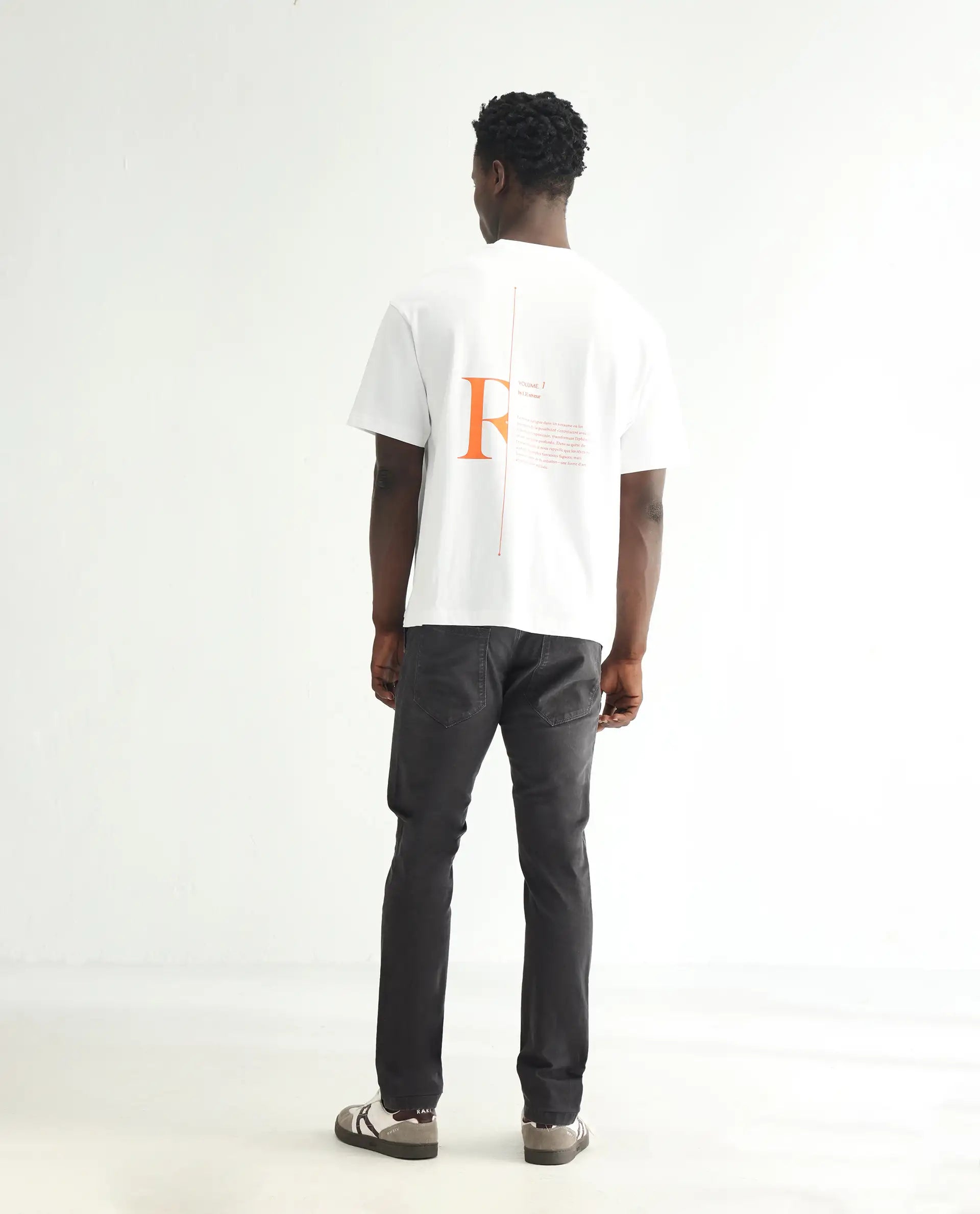 Rare Rabbit Men's Oxin Grey Cotton Plain Hawk Slim Fit Jeans