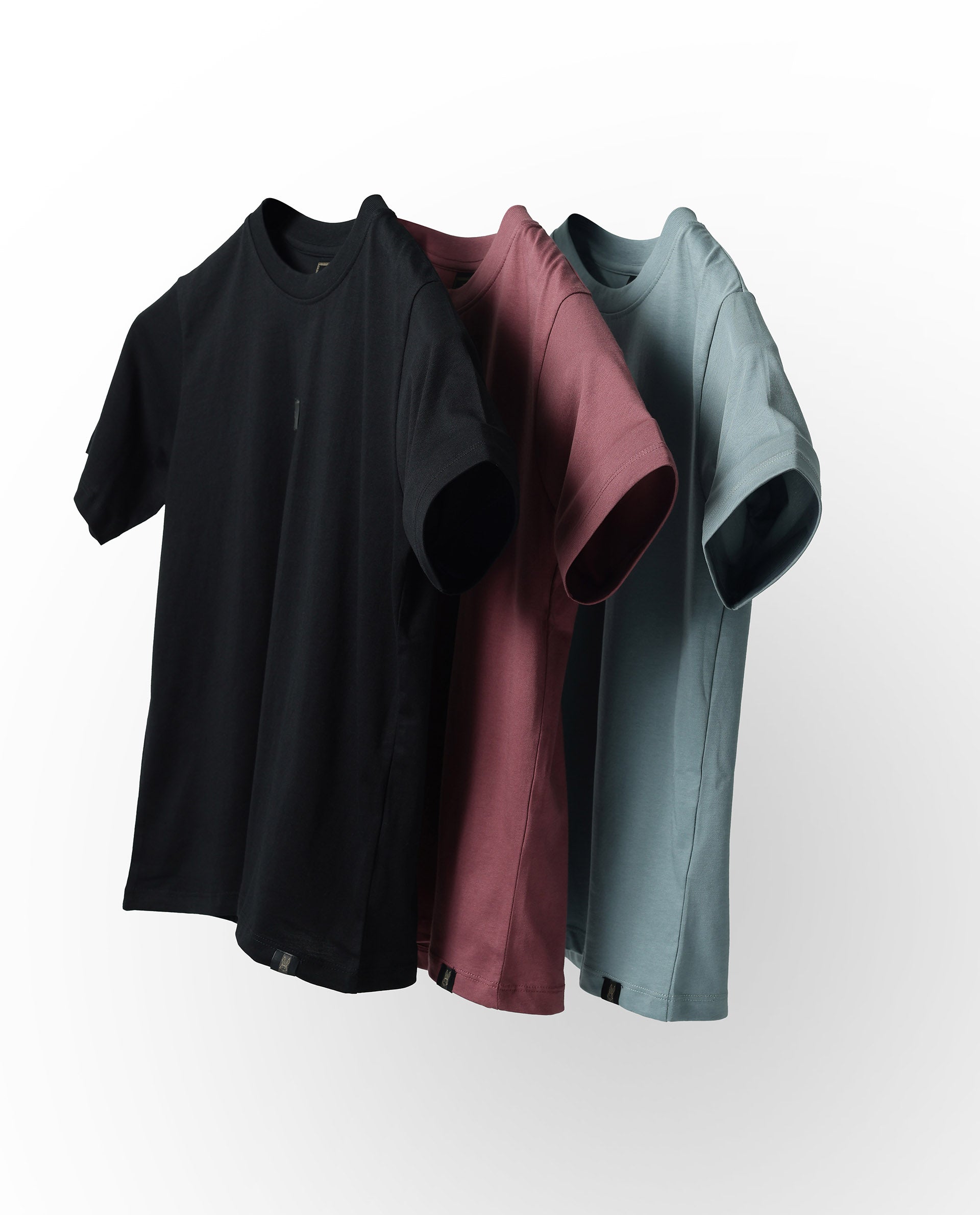 Rare Ones Kids Trio-2 Black,Dusky Rust,Dusky Green Cotton Half Sleeve Plain Slip-On Closure Regular Fit T-Shirts