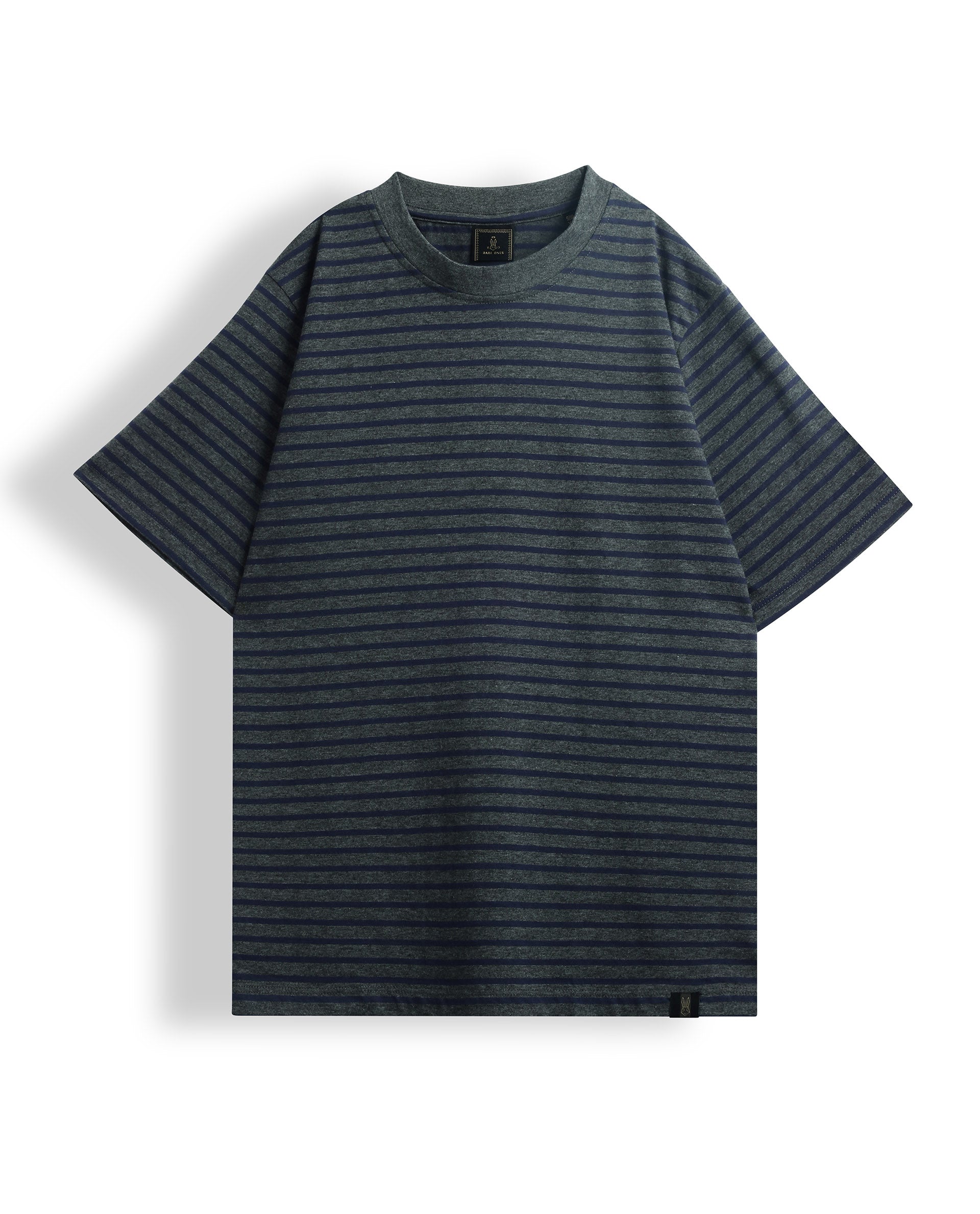 Rare Ones Kids Oto-2 Navy,Pastel Peach Cotton Half Sleeve Solid Slip-On Closure Regular Fit T-Shirt