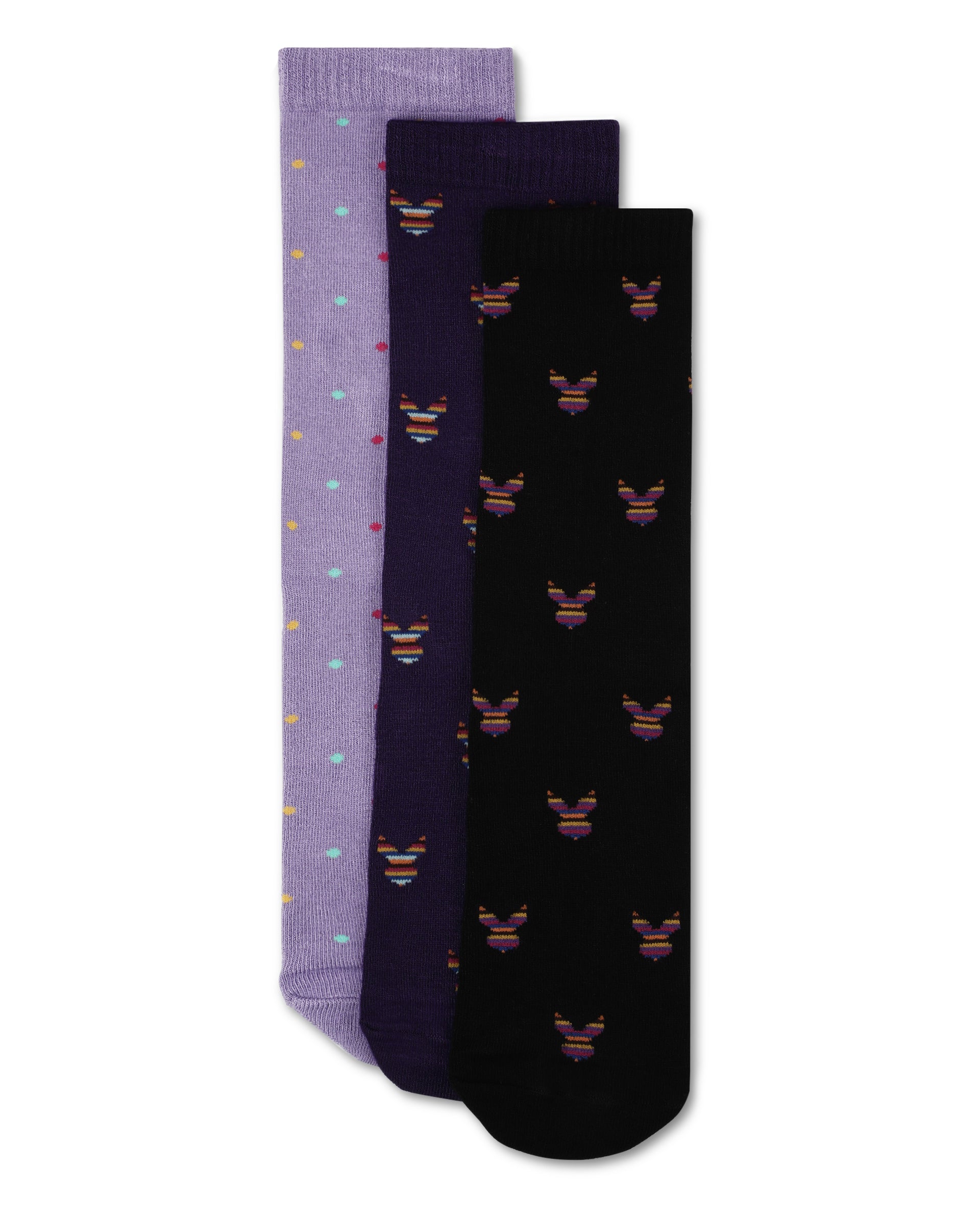 RARE RABBIT MEN'S LOGER MULTI SOCKS BAMBOO FABRIC