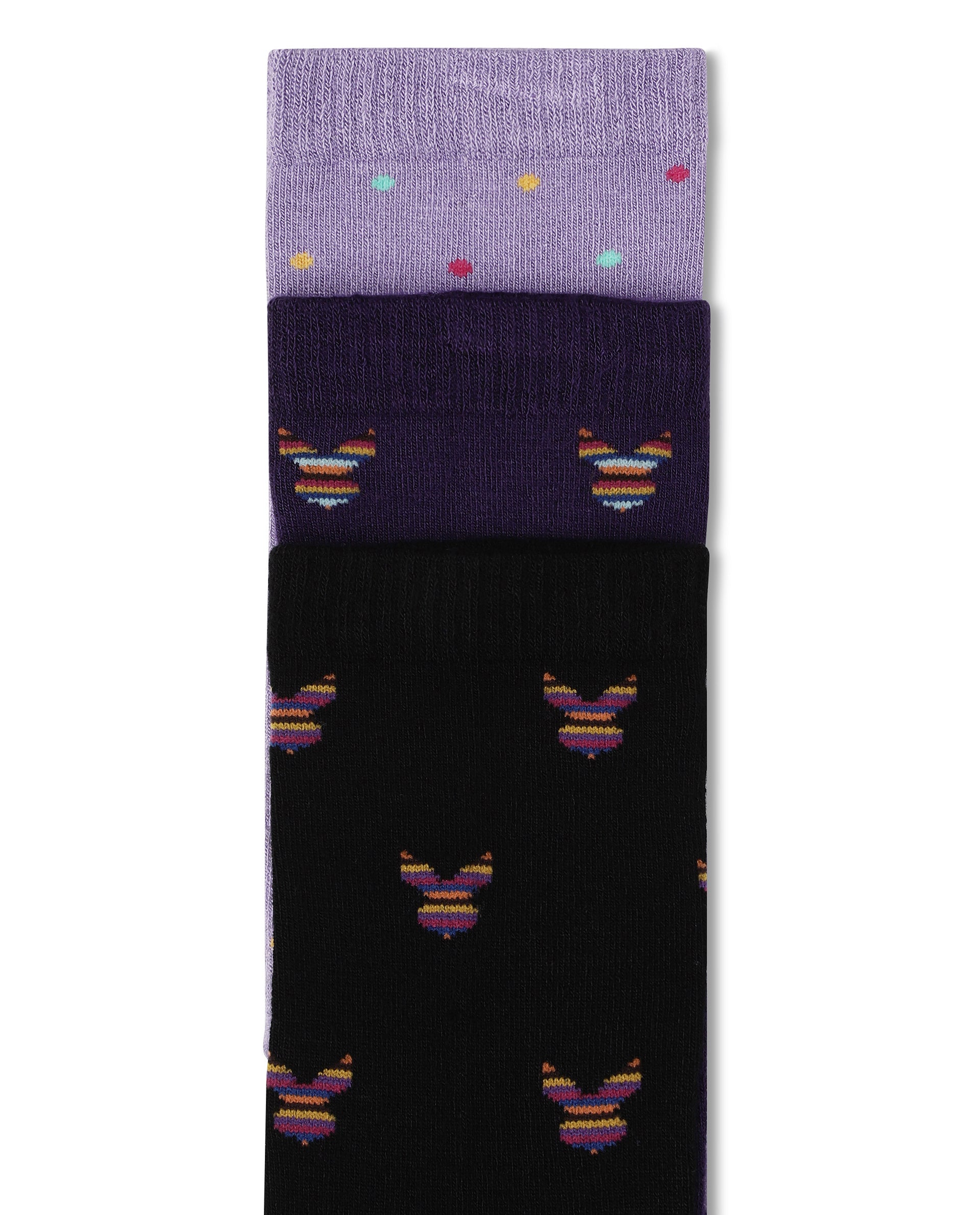 RARE RABBIT MEN'S LOGER MULTI SOCKS BAMBOO FABRIC