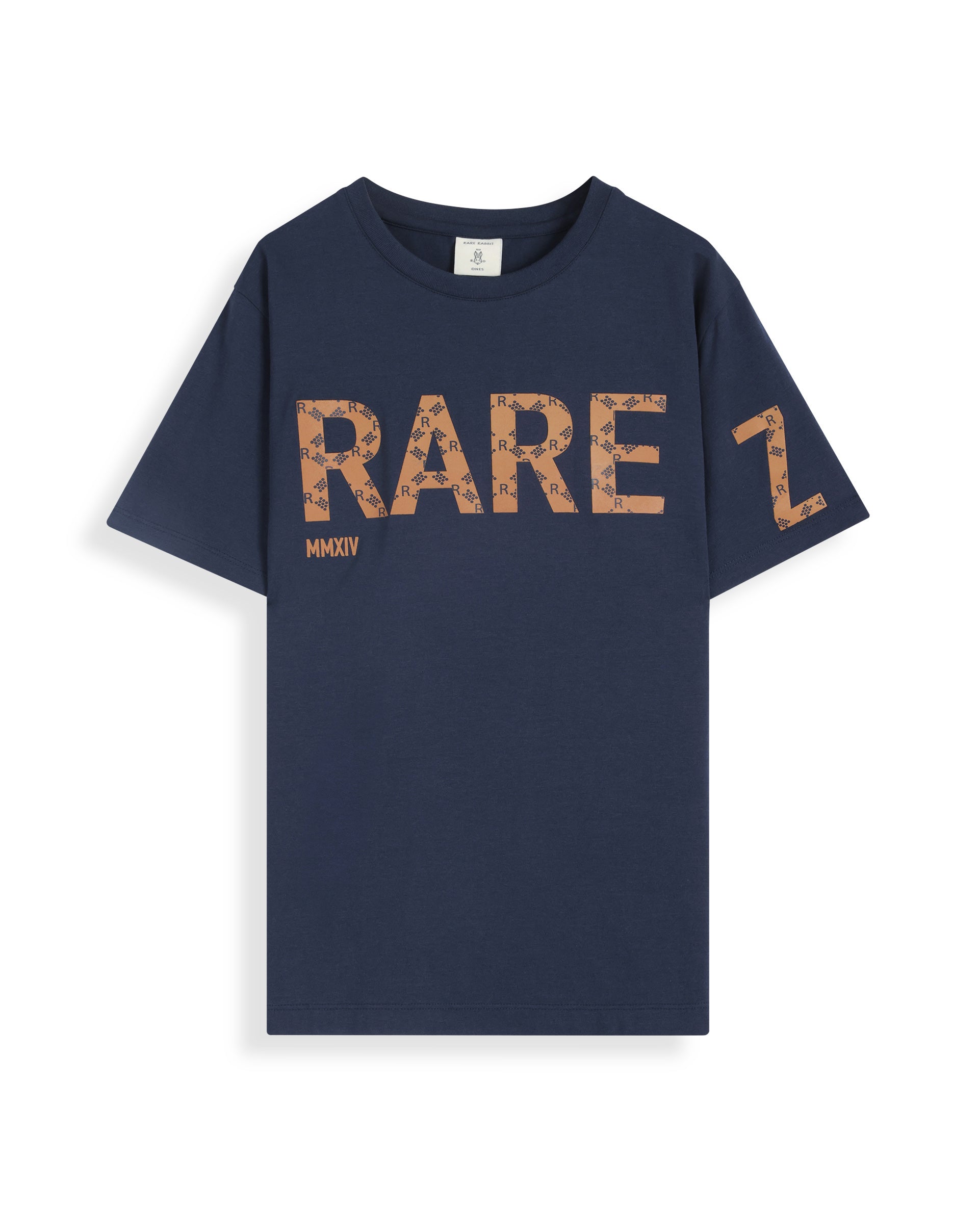 Rare Ones Kids Bant Navy Cotton Half Sleeves Crew Neck Regular Fit Graphic Placement Print T-Shirt