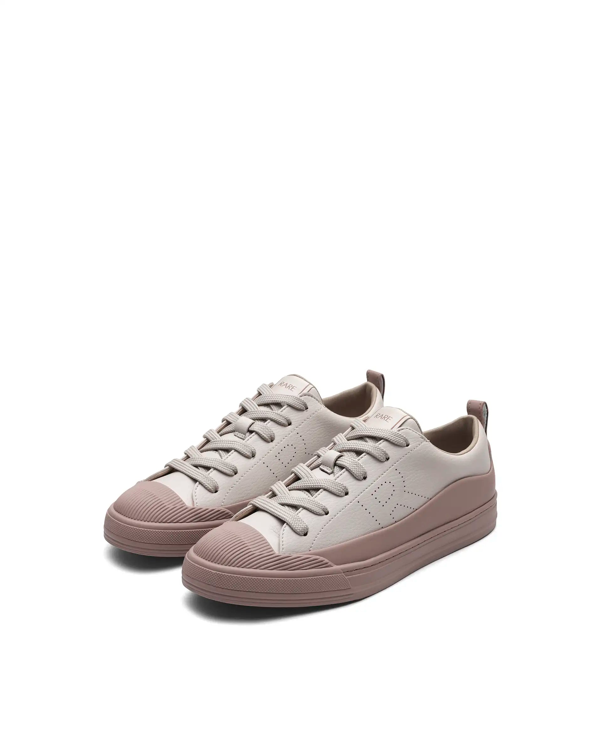 Rare Rabbit Men's Sauron Wave 24 Light Beige Micro Leather Sneaker