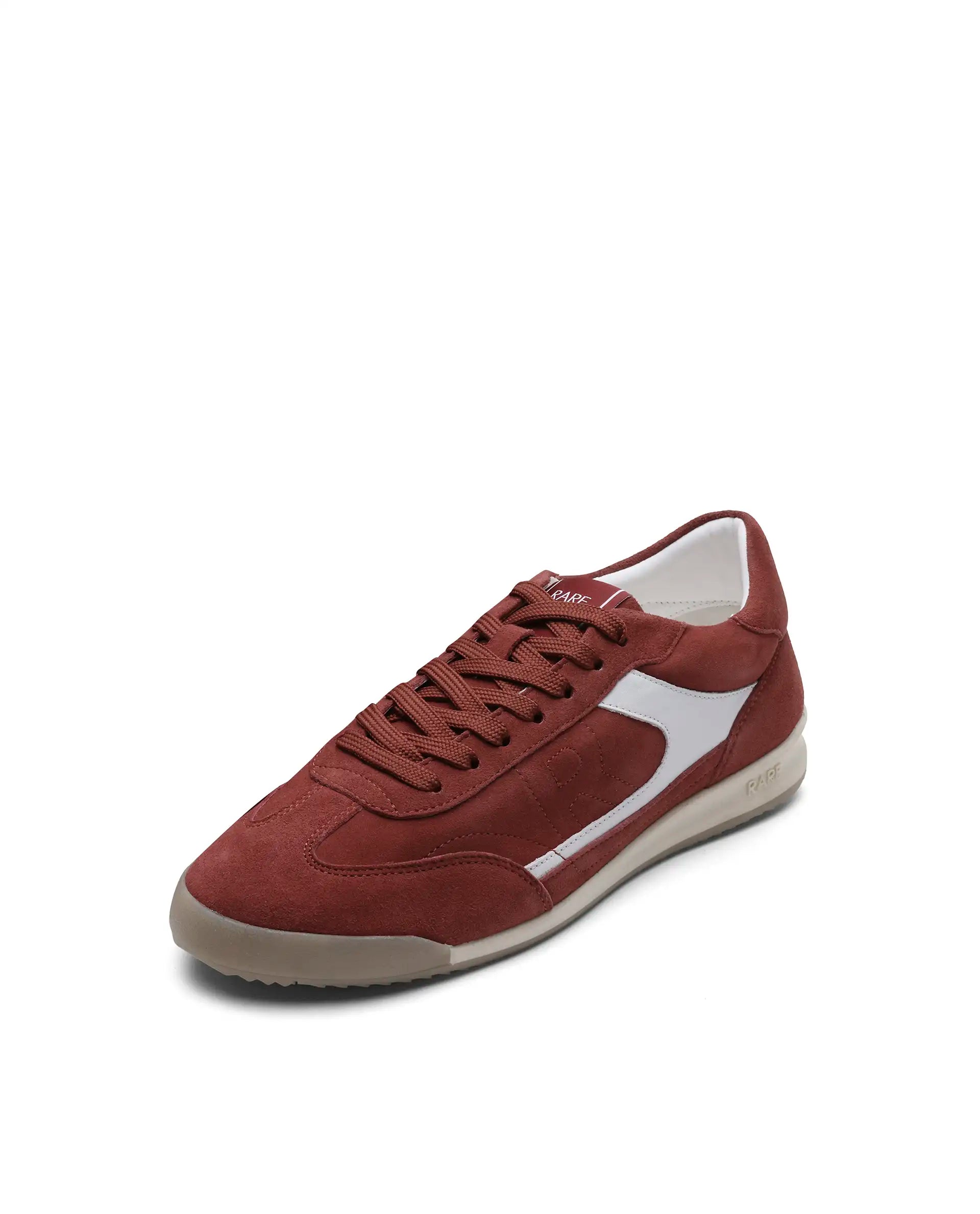 Rare Rabbit Men's Flux Red Suede Leather Sneaker