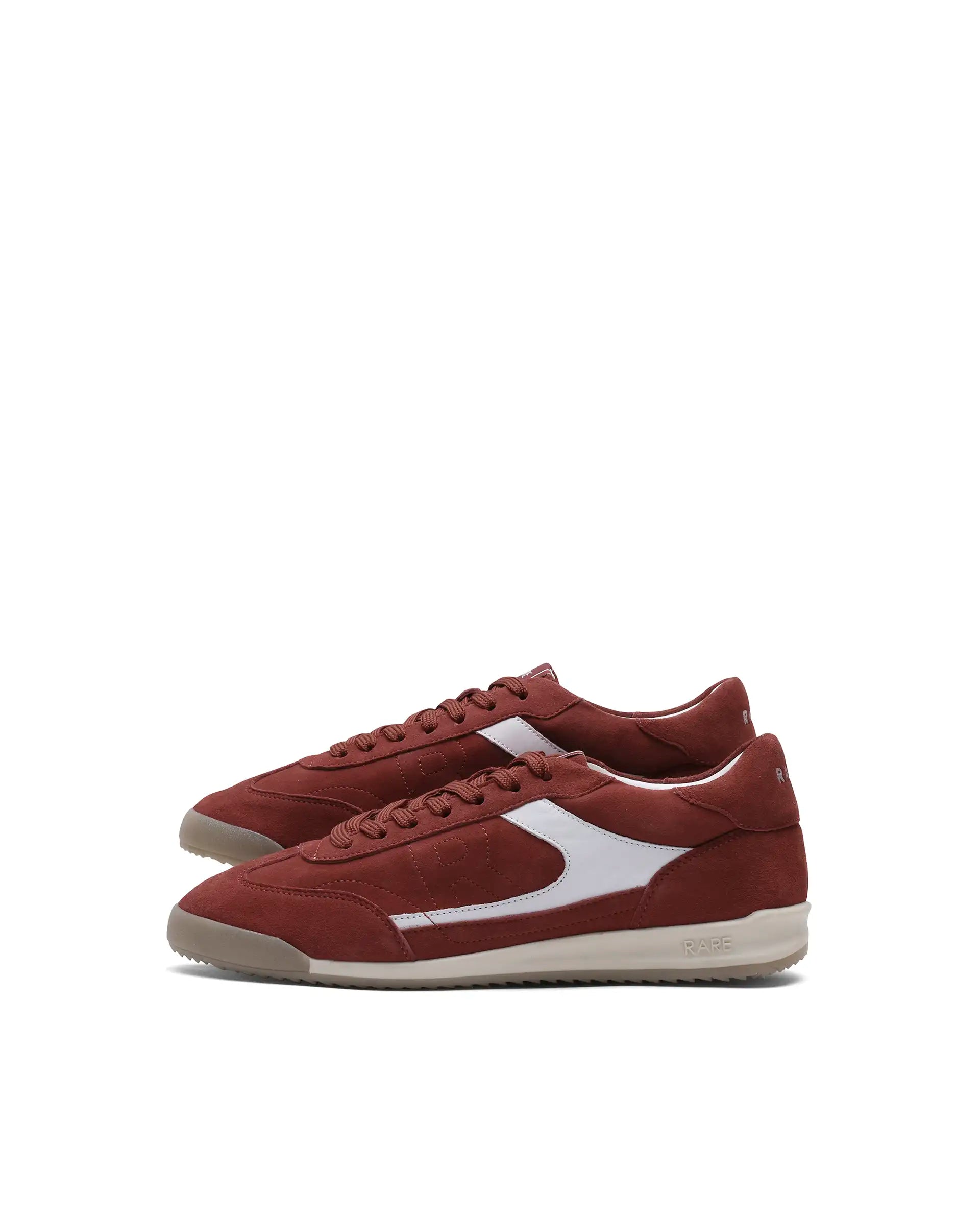 Rare Rabbit Men's Flux Red Suede Leather Sneaker