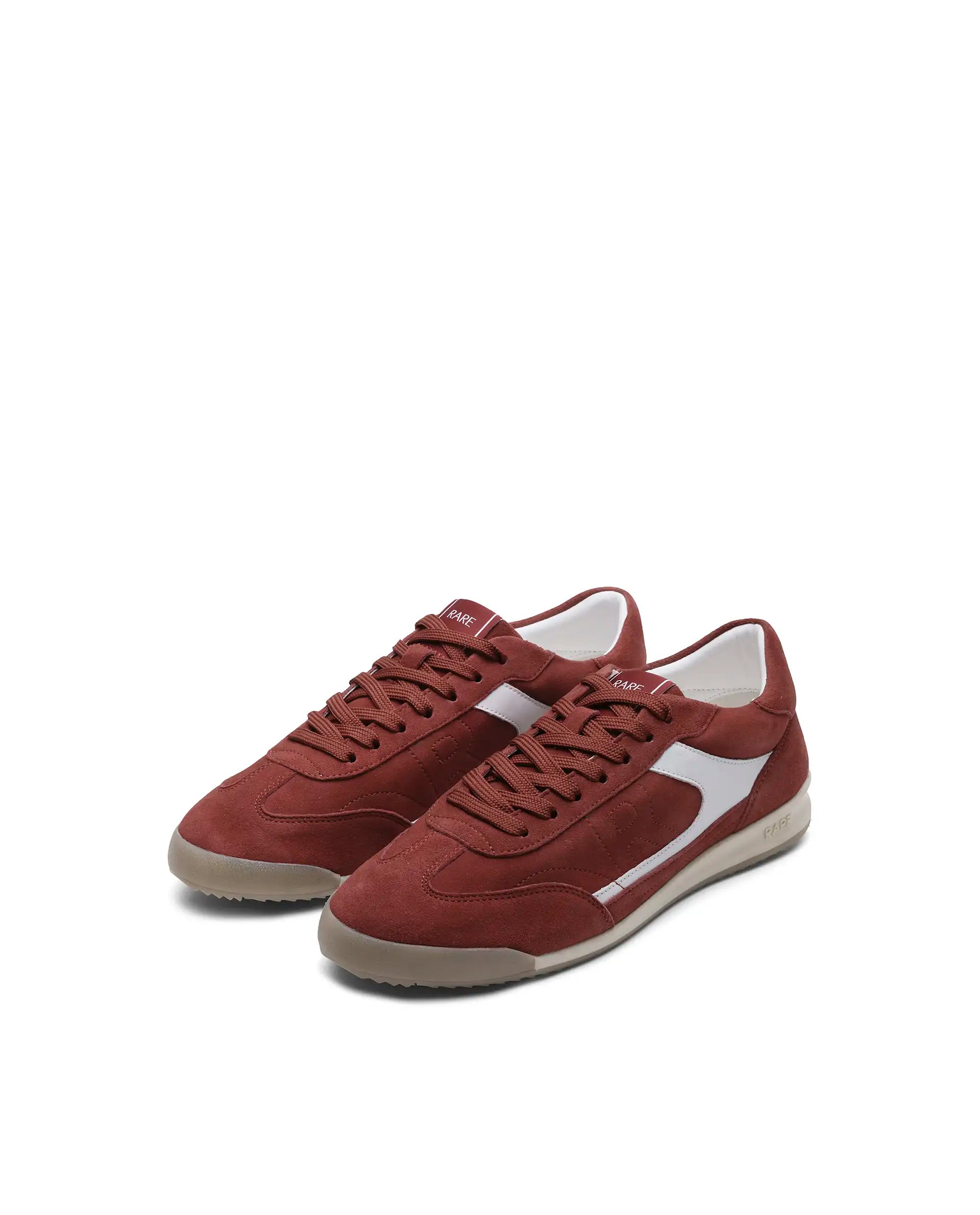 Rare Rabbit Men's Flux Red Suede Leather Sneaker
