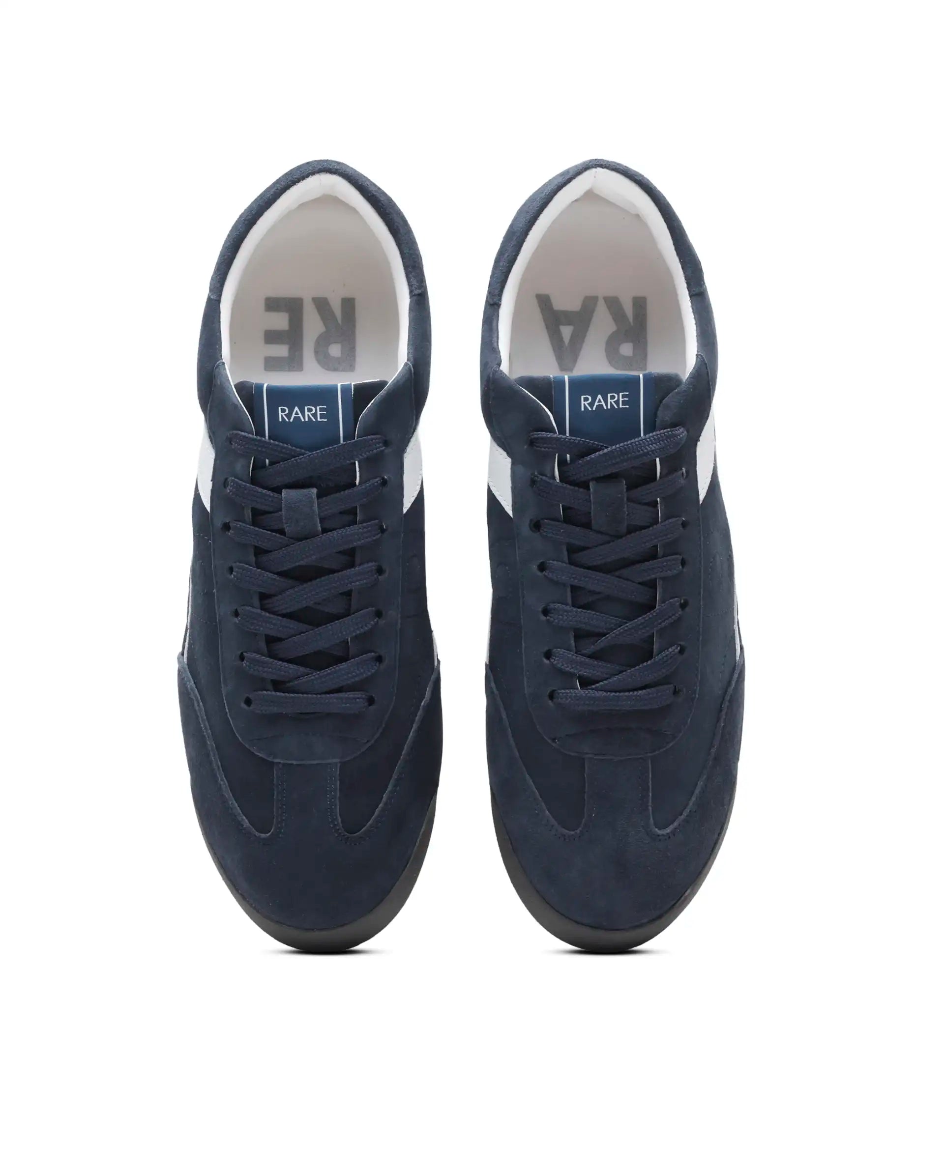 Rare Rabbit Men's Flux Dark Navy Suede Sneaker