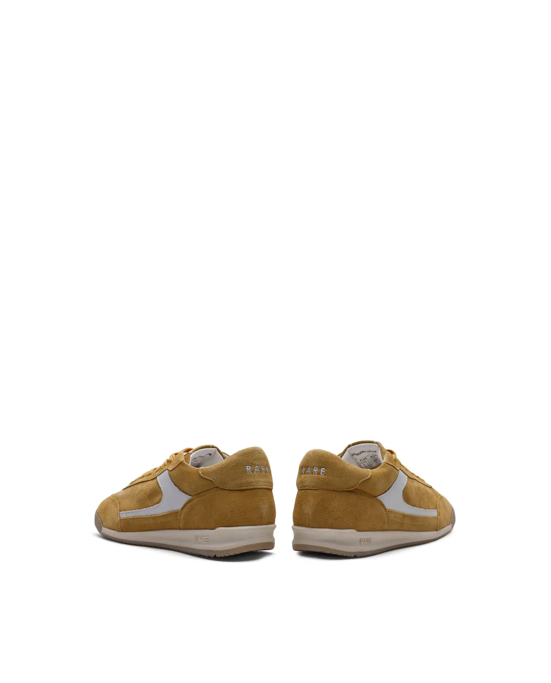 Rare Rabbit Men's Flux Mustard Suede Sneaker