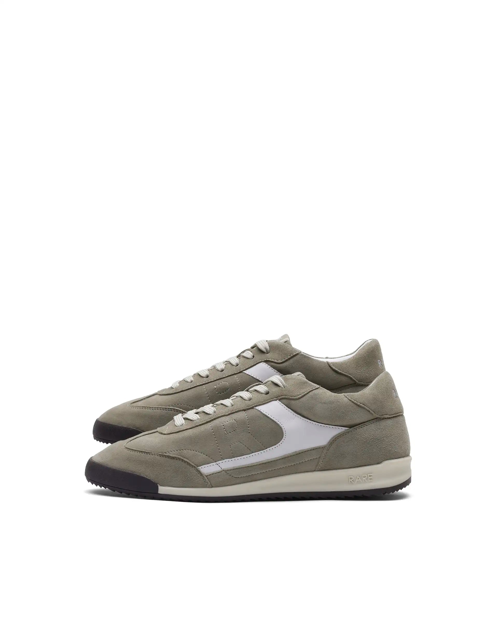 Rare Rabbit Men's Flux Dark Fawn Suede Sneaker