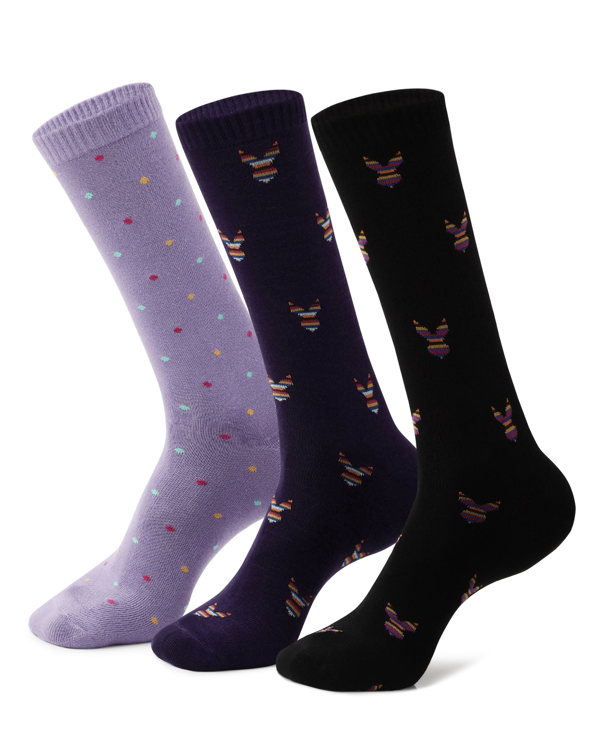 RARE RABBIT MEN'S LOGER MULTI SOCKS BAMBOO FABRIC