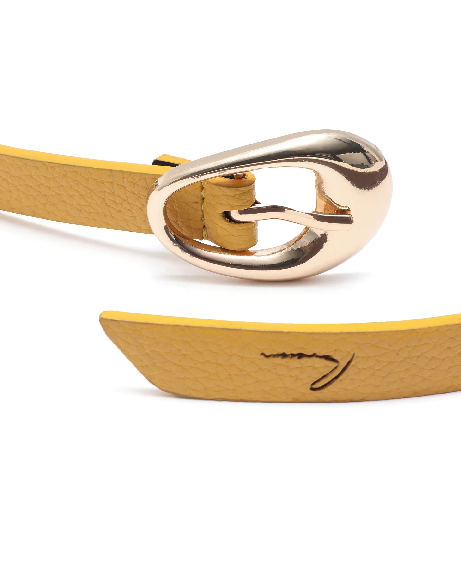 Rareism Women Ivy Mustard Belt