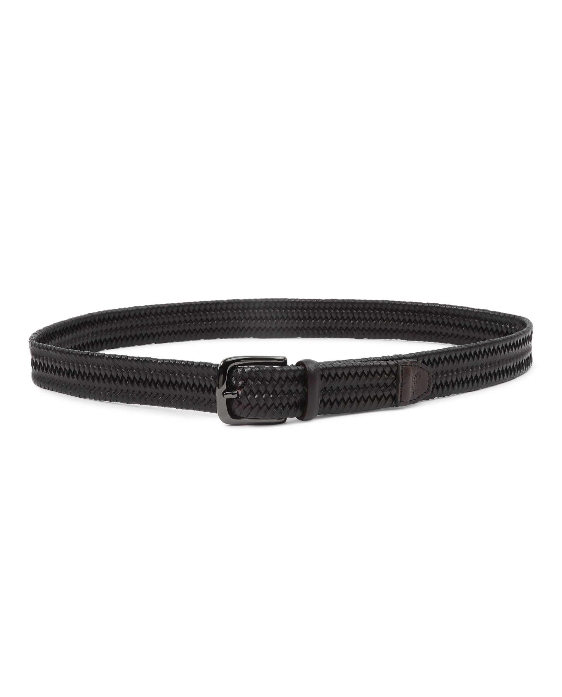 Rare Rabbit Men'S Brickle Brown Belt Leather