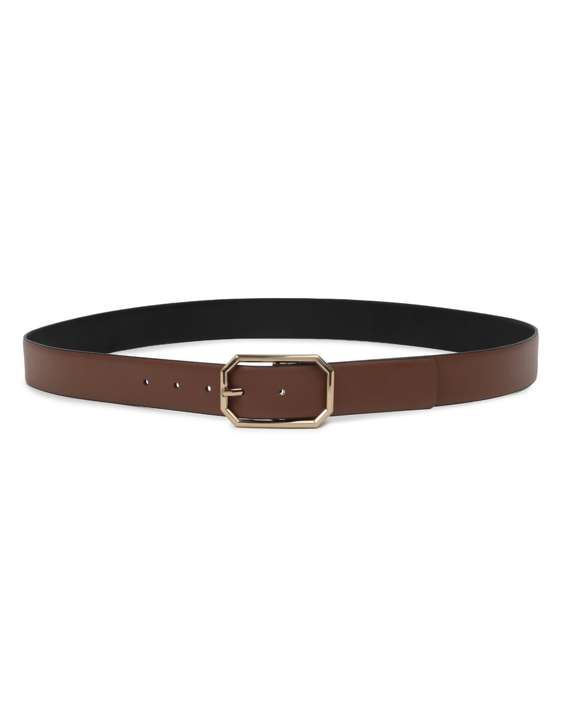 Rare Rabbit Men'S Liono Black Belt Leather