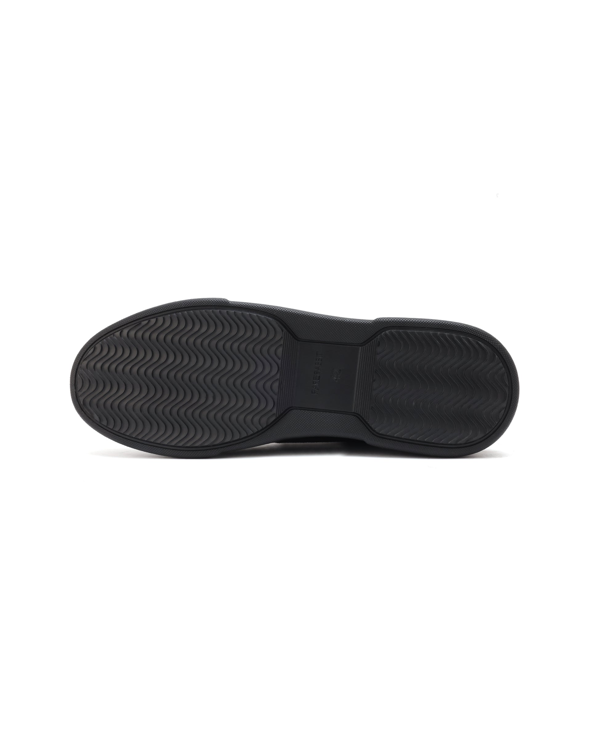 Rare Rabbit Men's Cygnus Black Genuine Leather Monotone Low-top Lace-up Branded Sneaker Shoes