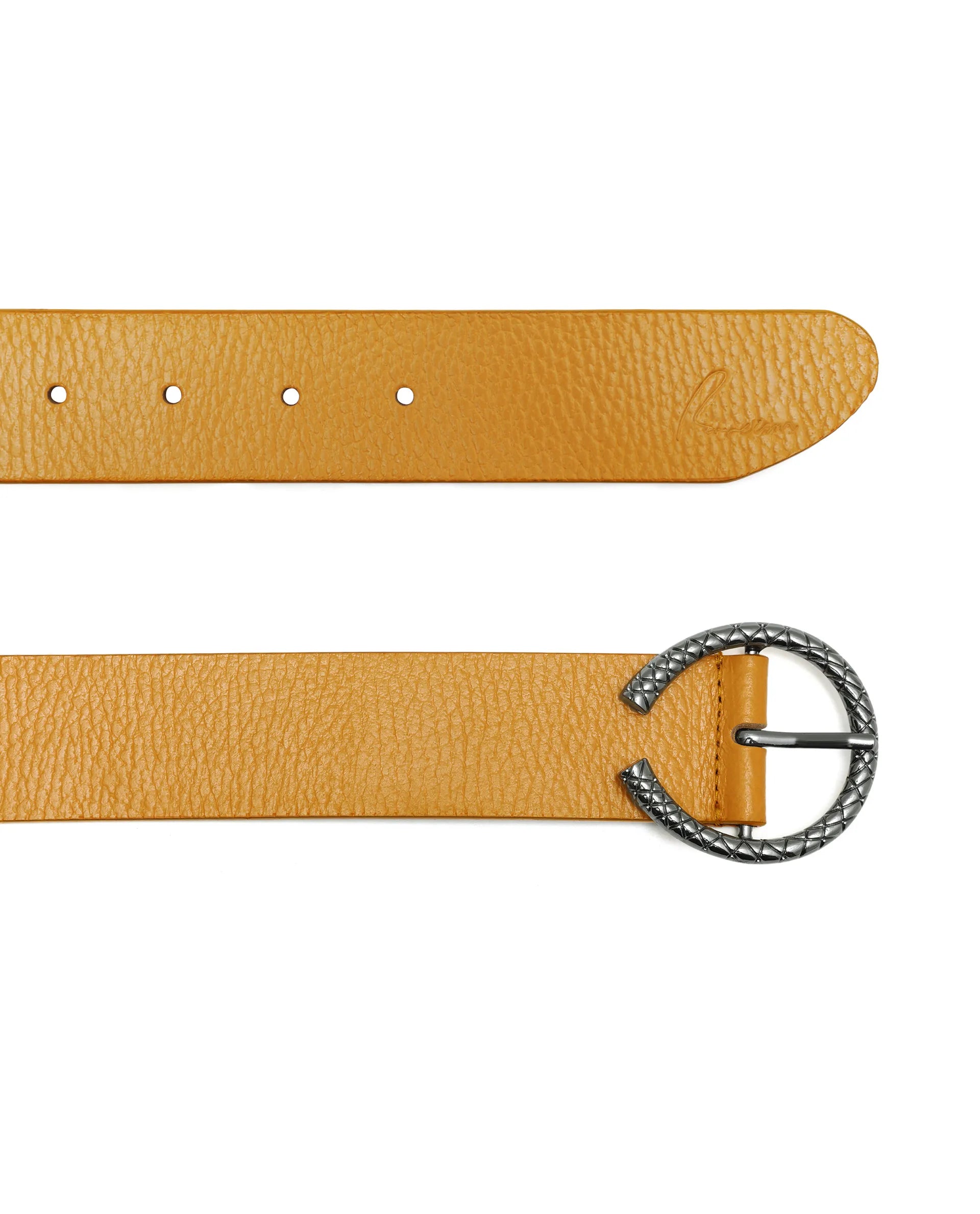 Rareism Women Slate Mustard Belt