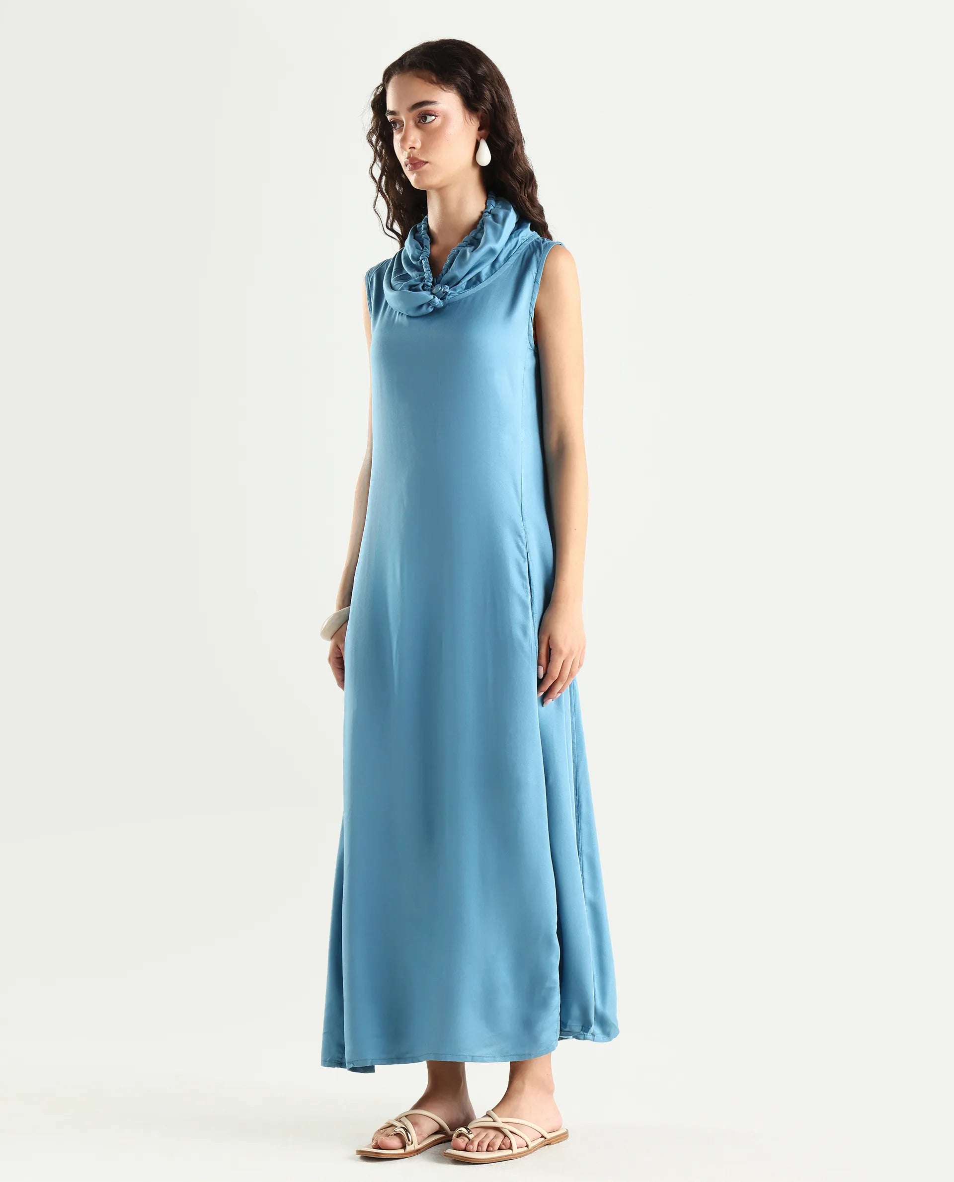 Rareism Women's Cruise Blue Dress