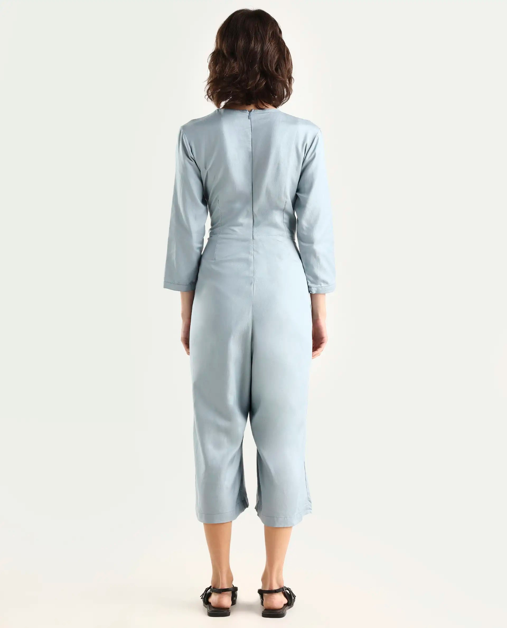 Rareism Women's Plain Tencel Jumpsuit Jumpsuit