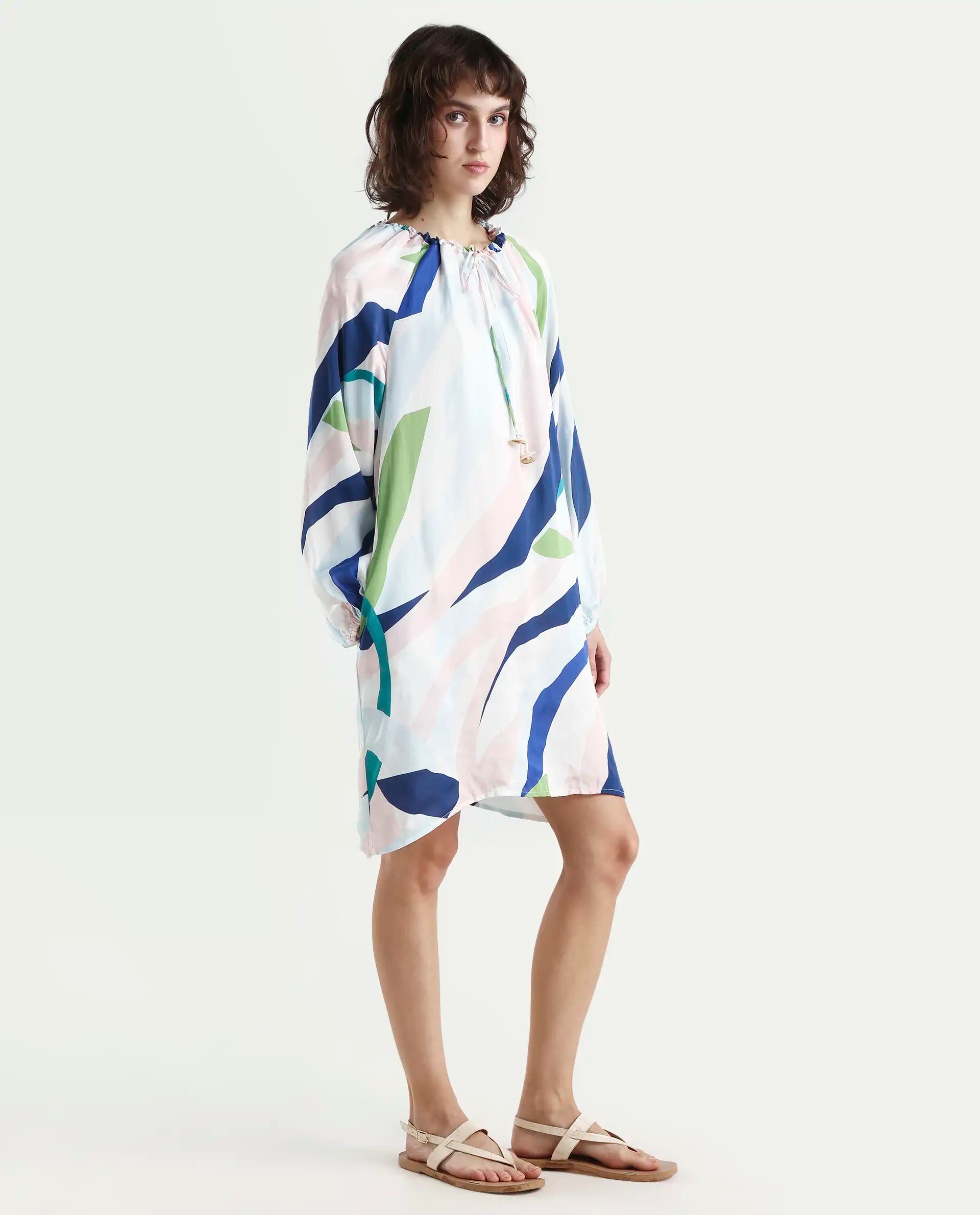 Rareism Women's Alloy White Dress