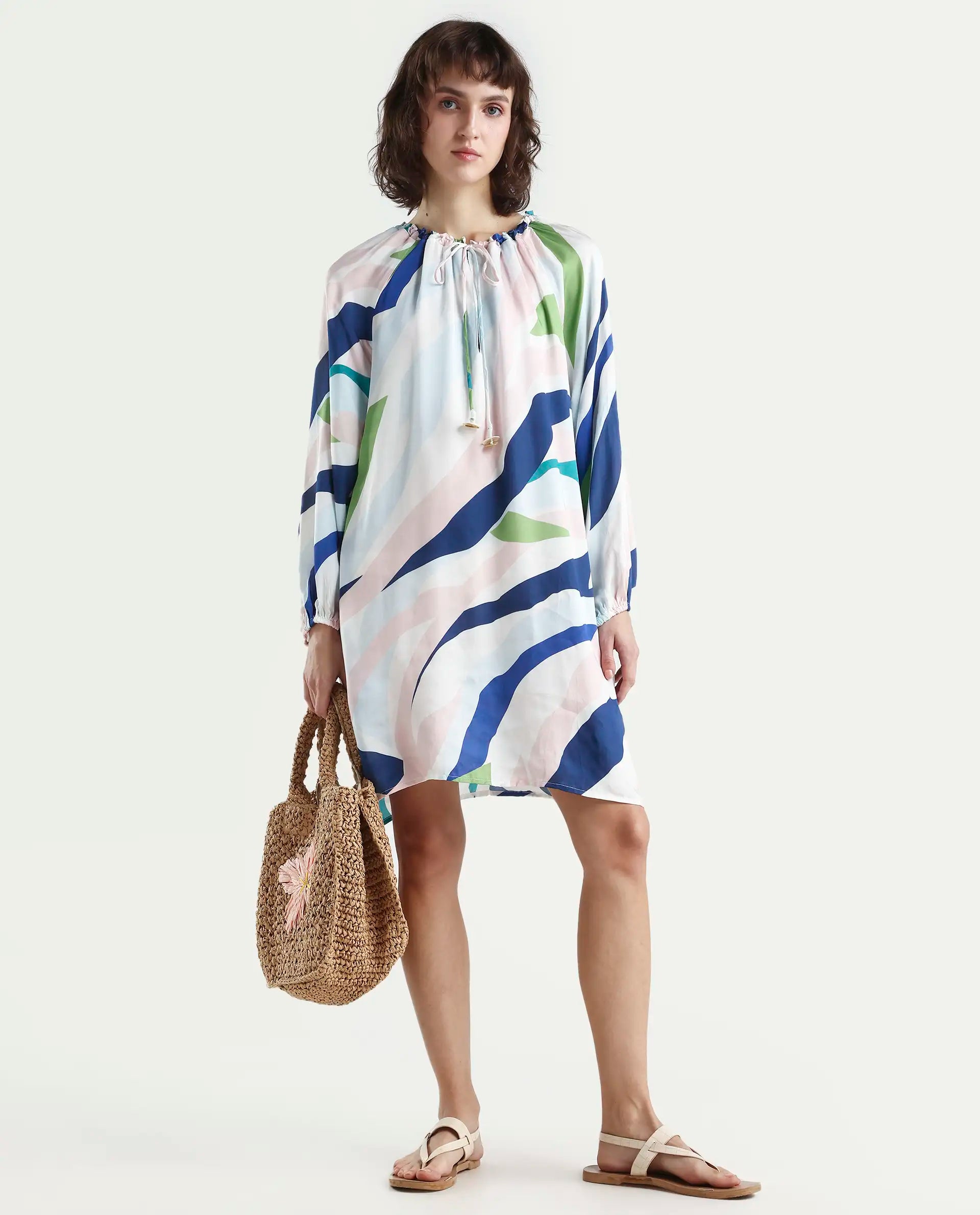 Rareism Women's Alloy White Dress