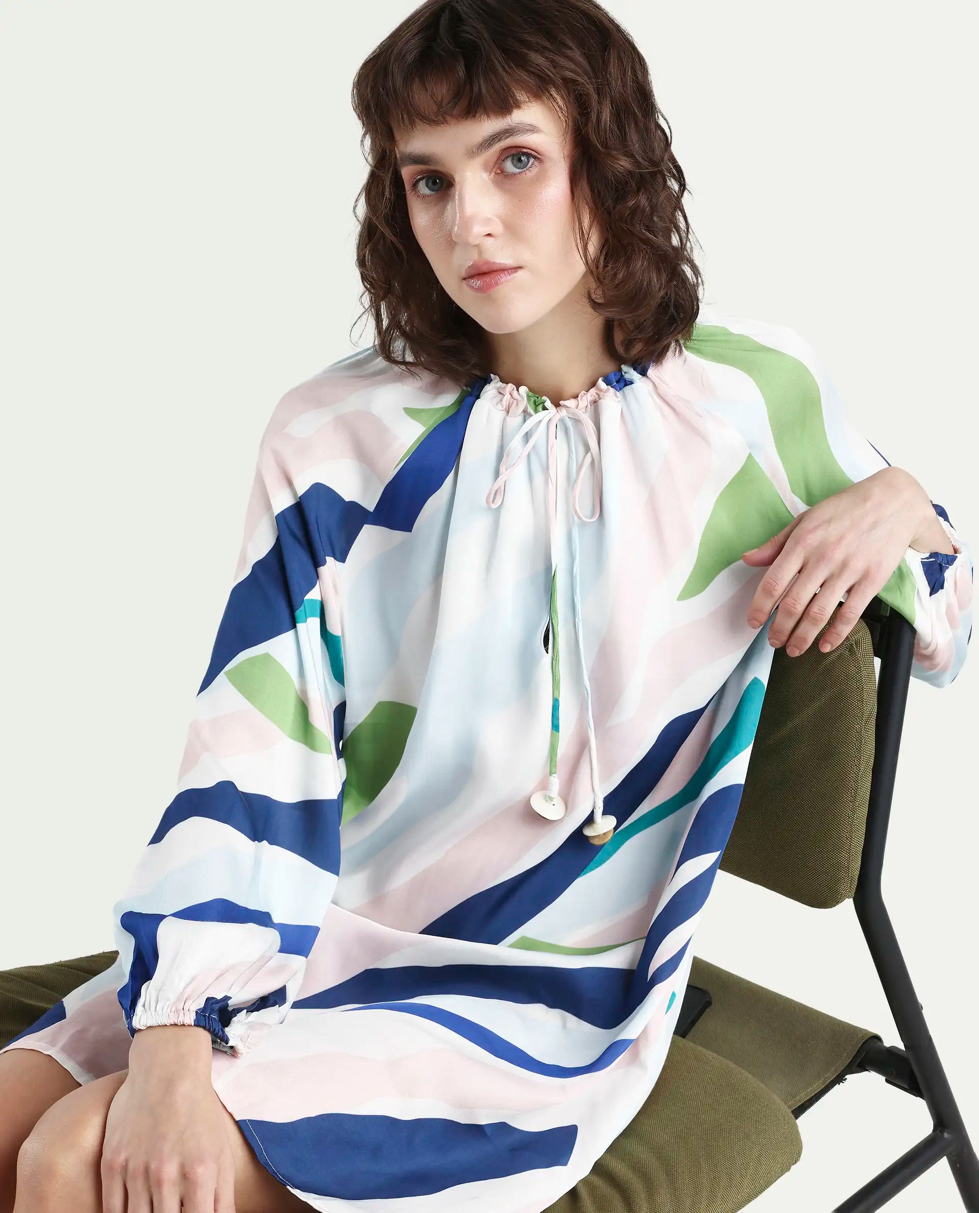 Rareism Women's Alloy White Dress