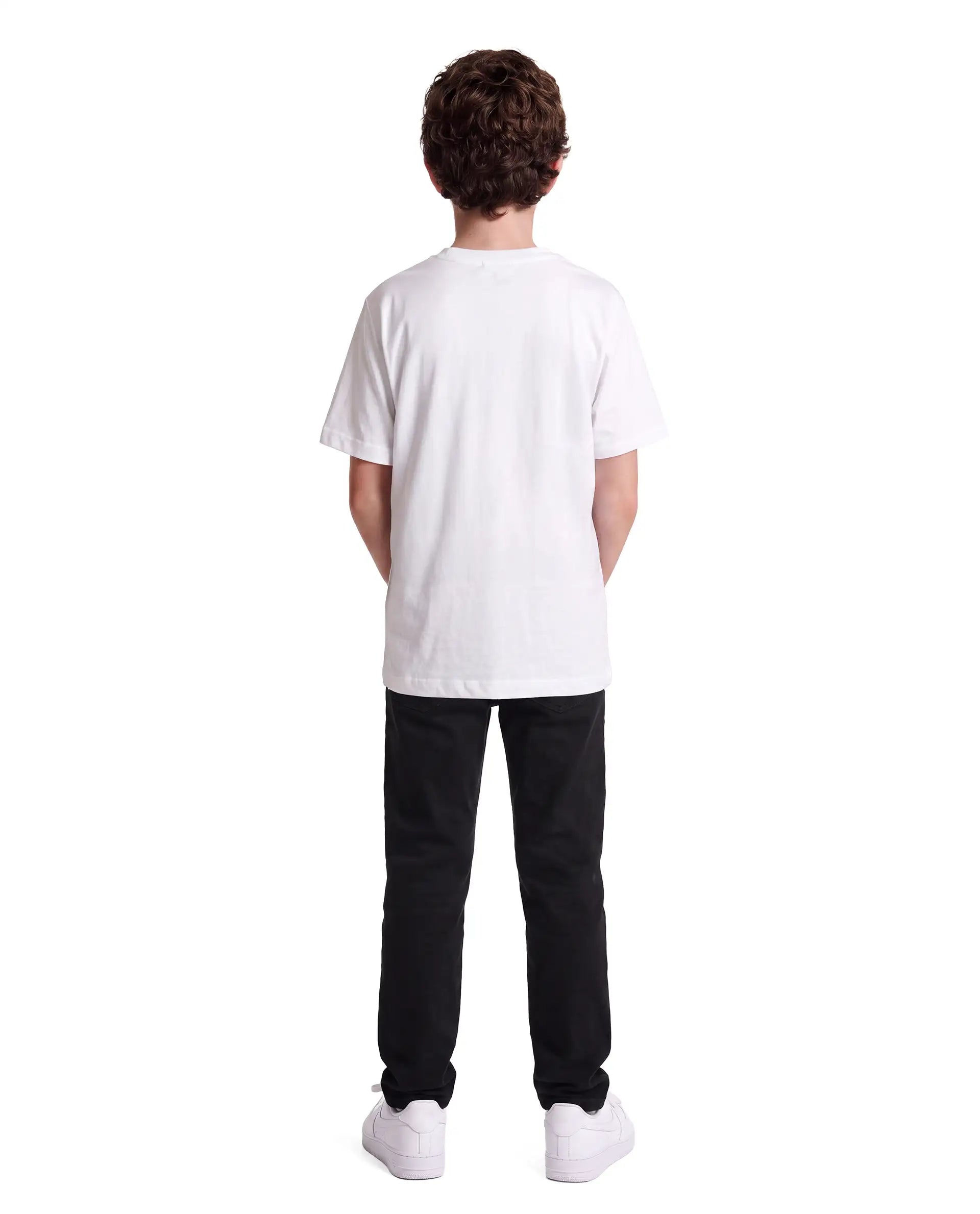 Rare Ones Kid's Corvo-K Black Cotton Blend Fabric Regular Plain Jeans