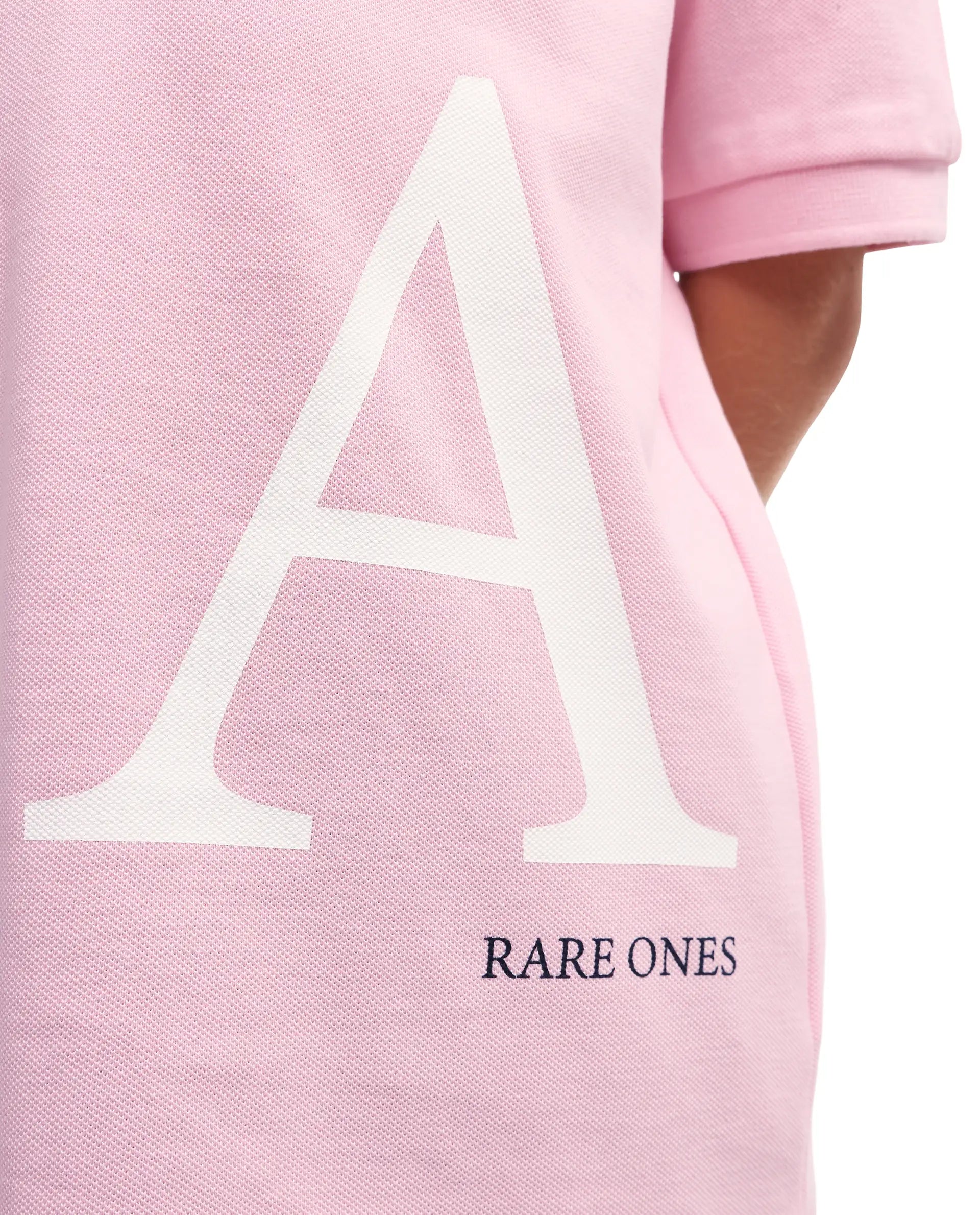 Rare Ones Kids Rovo Light Pink Cotton Button Closure Pigment Print Regular Fit Polo