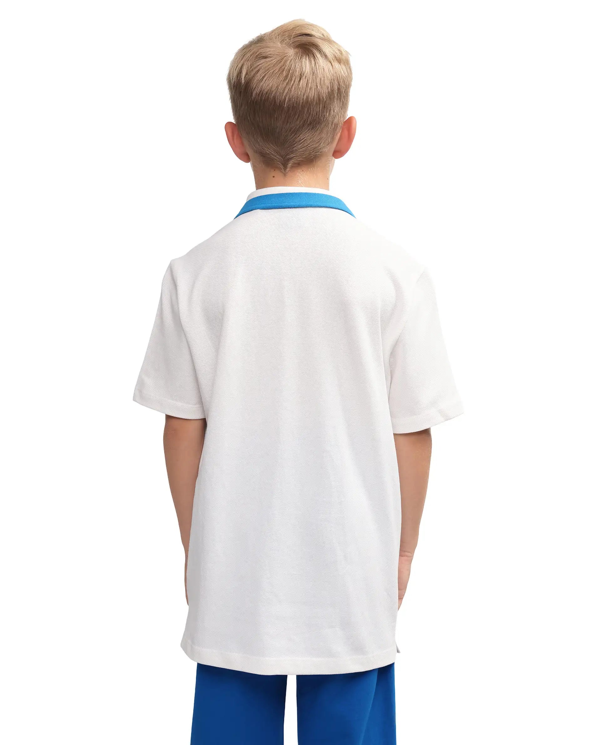 Rare Ones Kids Rino Off White Cotton Zipper Closure Regular Fit Polo