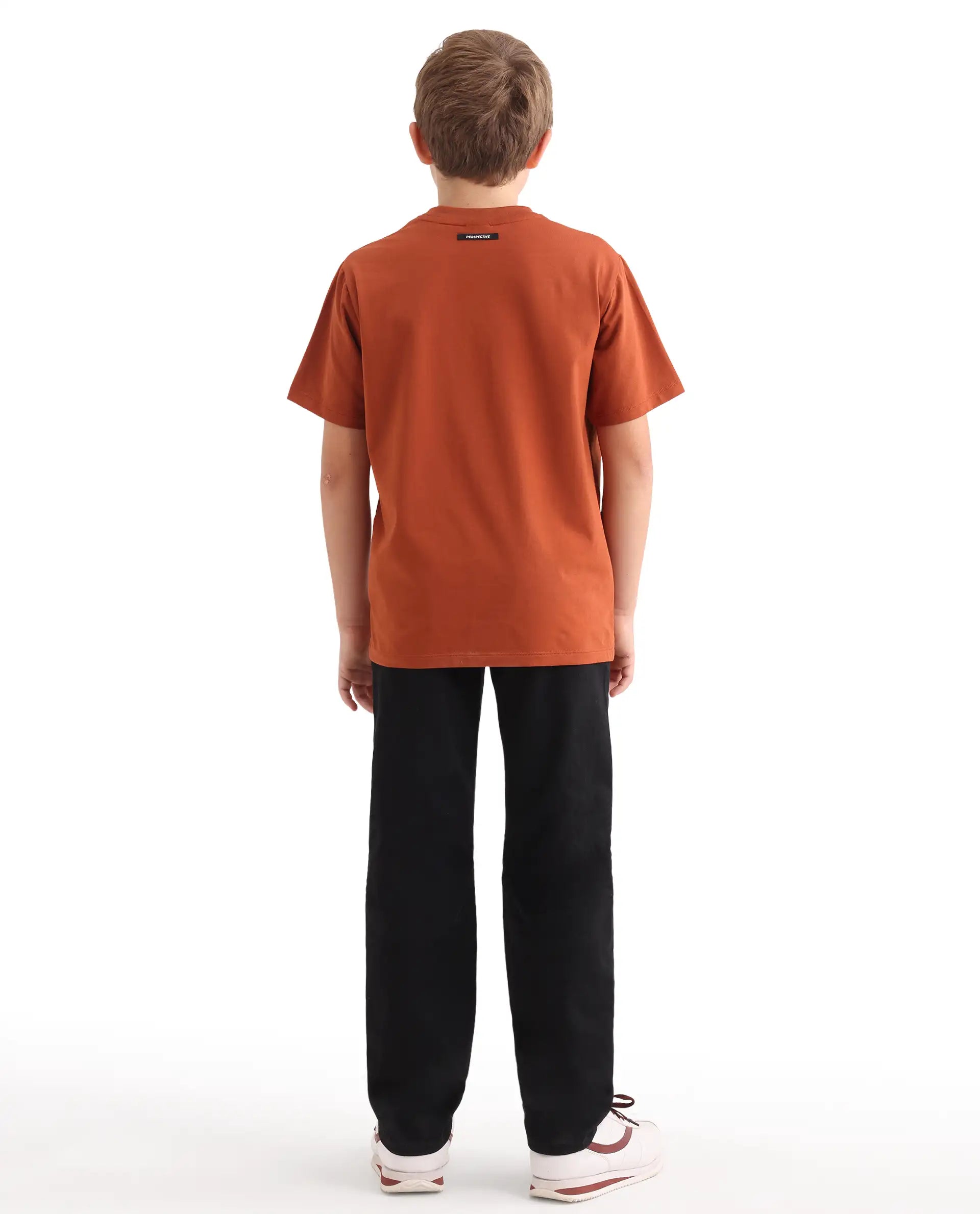 Rare Ones Kids Leon Black Cotton Blend Fabric Zipper Closure Regular Fit Jeans