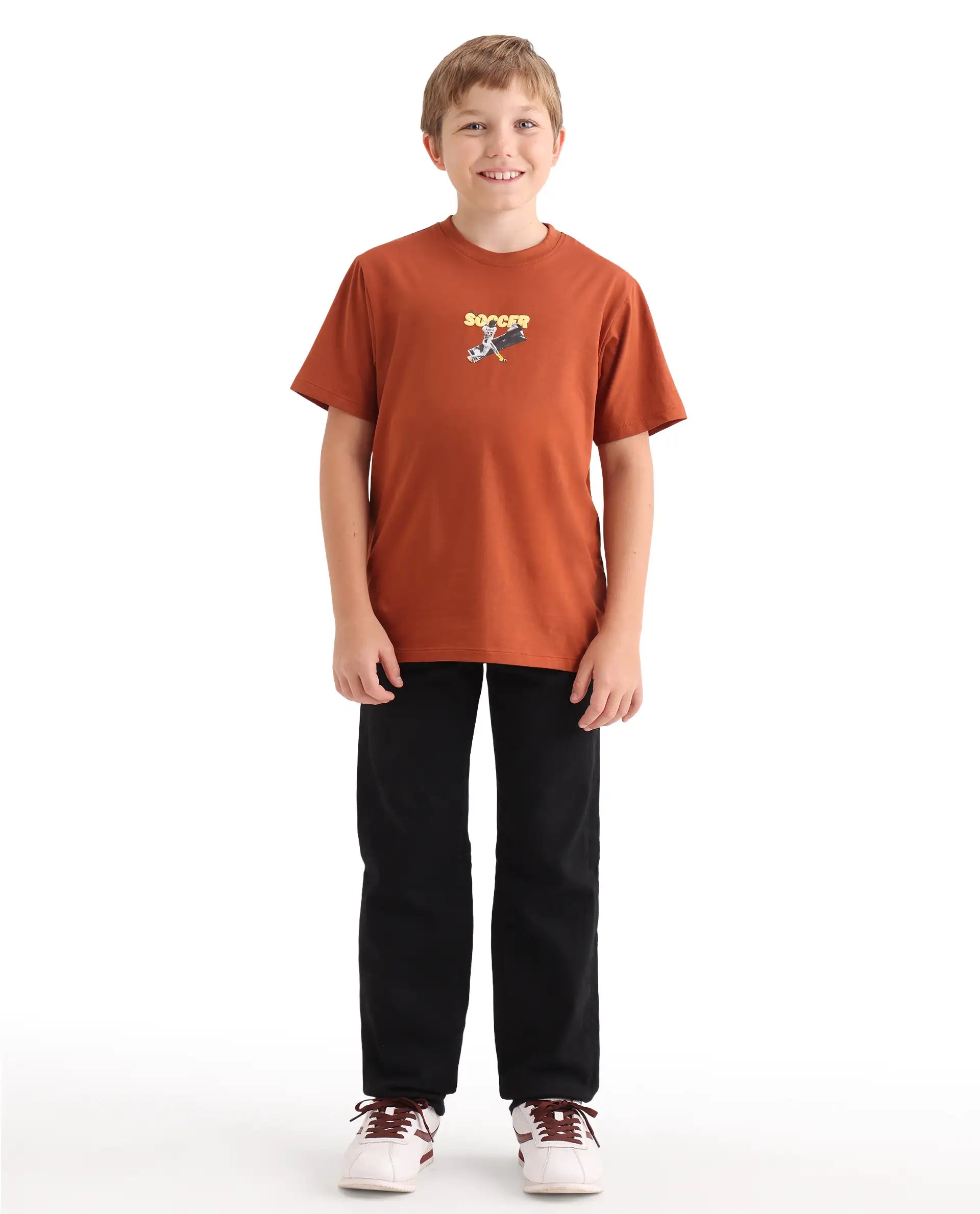 Rare Ones Kids Leon Black Cotton Blend Fabric Zipper Closure Regular Fit Jeans