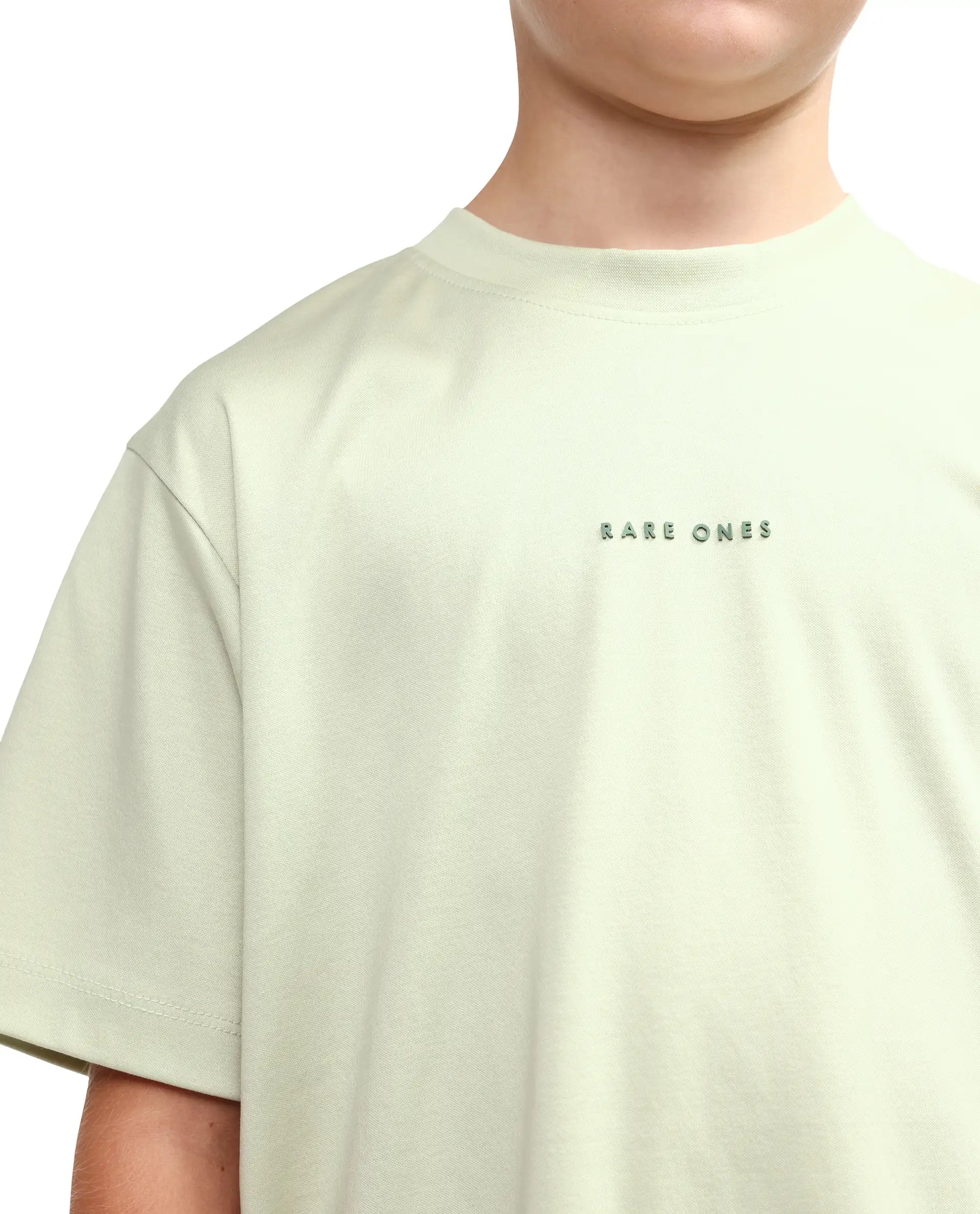 Rare Ones Kids Rob Fluorescent Green Cotton Blend Fabric Pull-On Closure Regular Fit T-Shirt