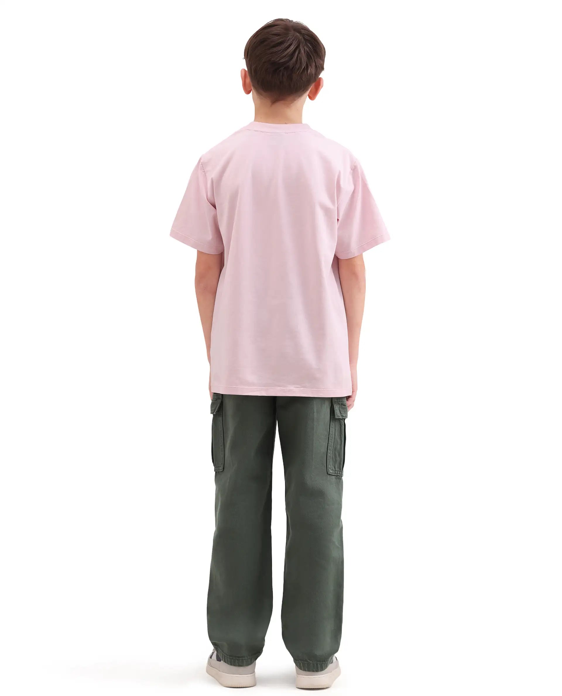 Rare Ones Kids Arrow-4 Green Cotton Fabric Zipper Closure Relaxed Fit Jeans