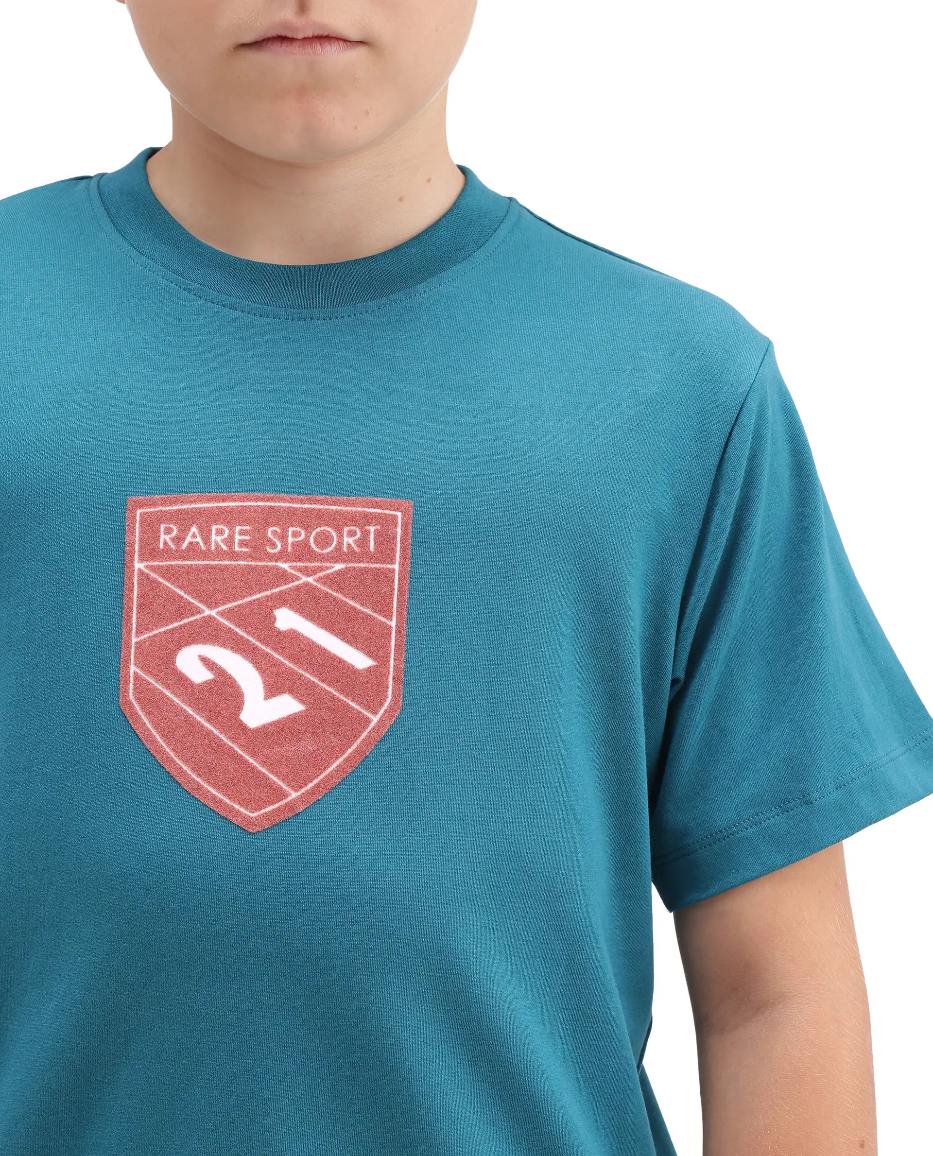 Rare Ones Kids Vars Blue Cotton Blend Fabric Pull-On Closure Regular Fit T-Shirt