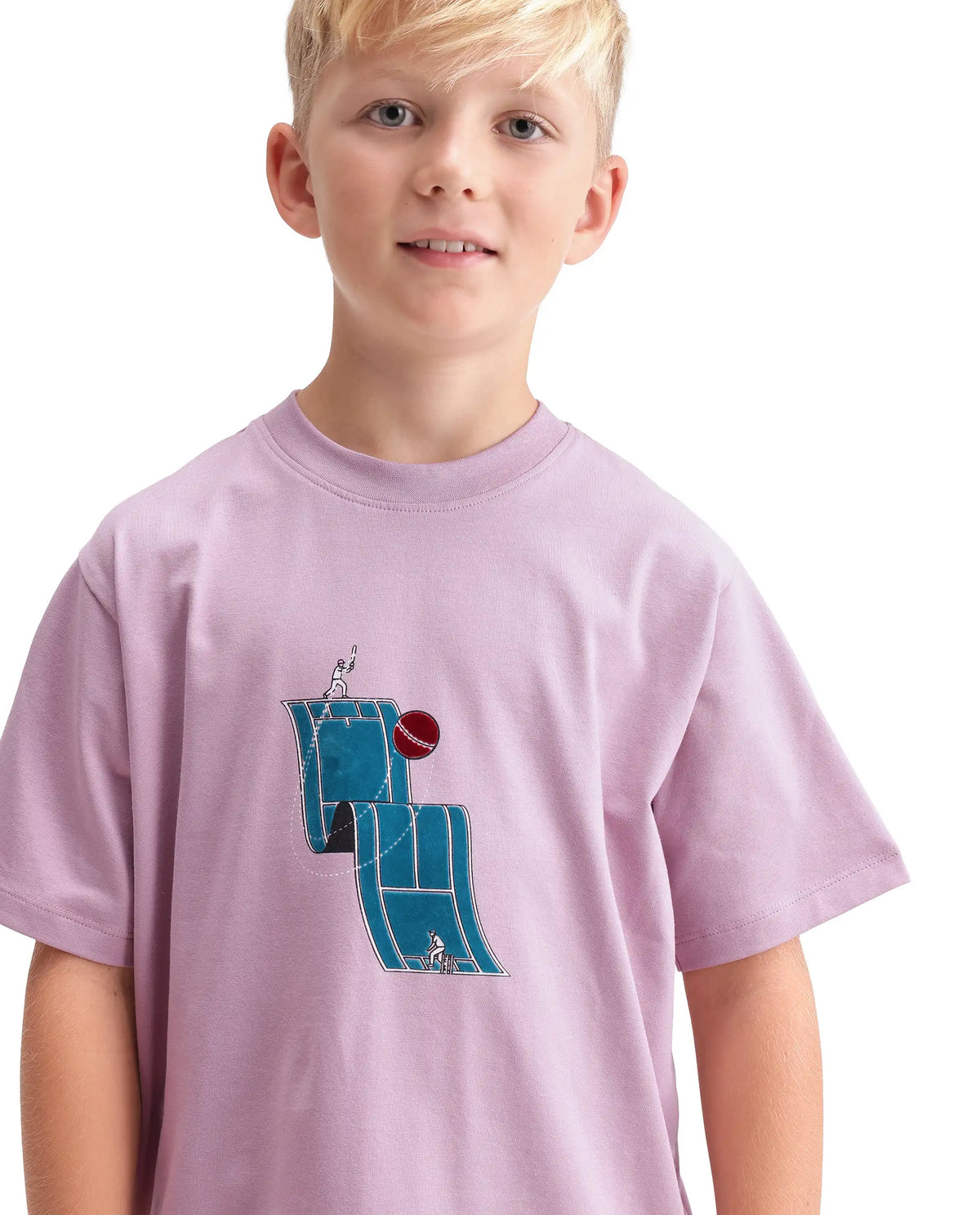 Rare Ones Kids Tome Light Pink Cotton Blend Fabric Pull-On Closure Regular Fit Graphic Print T-Shirt