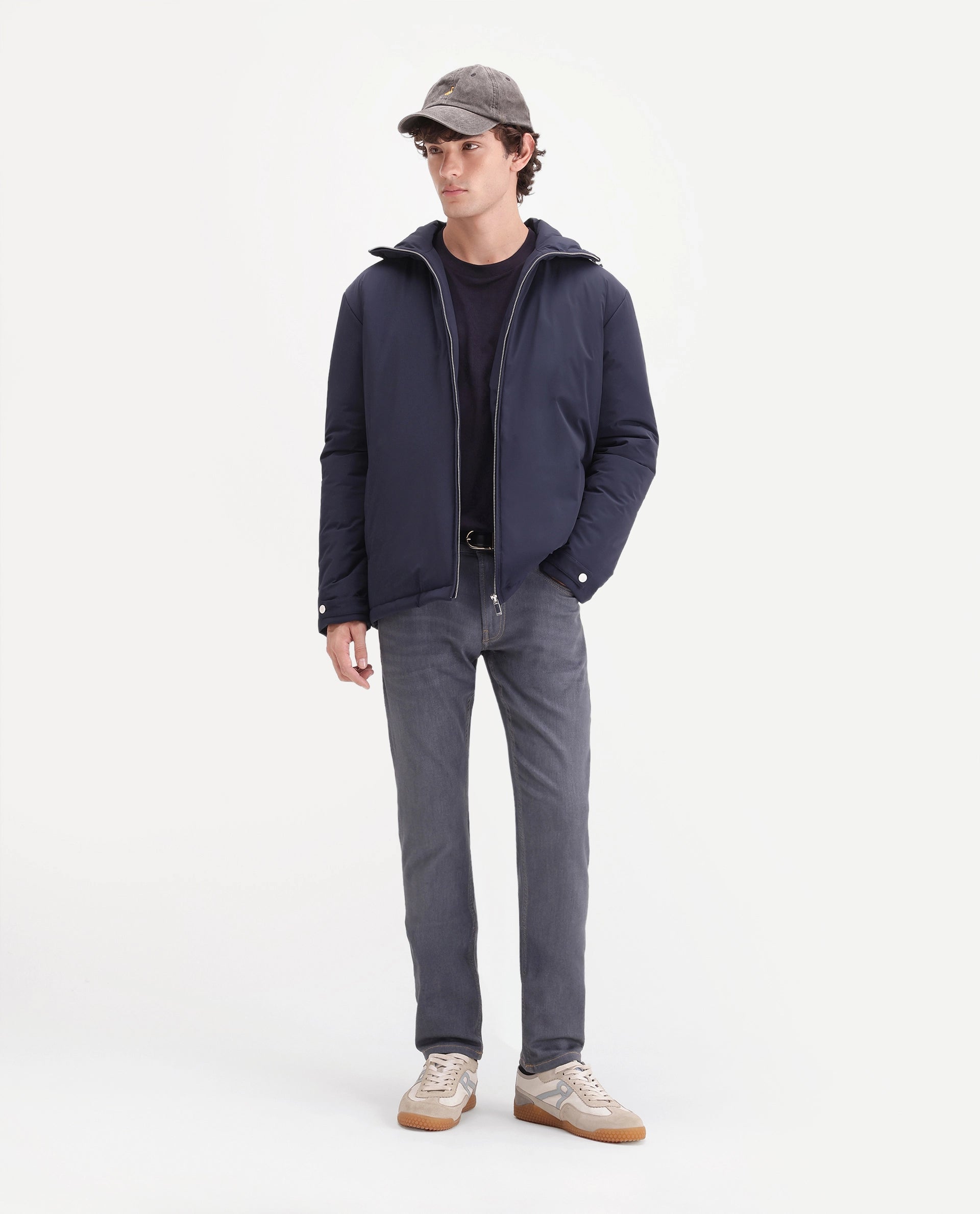 Rare Rabbit Men's Jove 26 Grey Cotton Blend Hawk Slim Plain Jeans