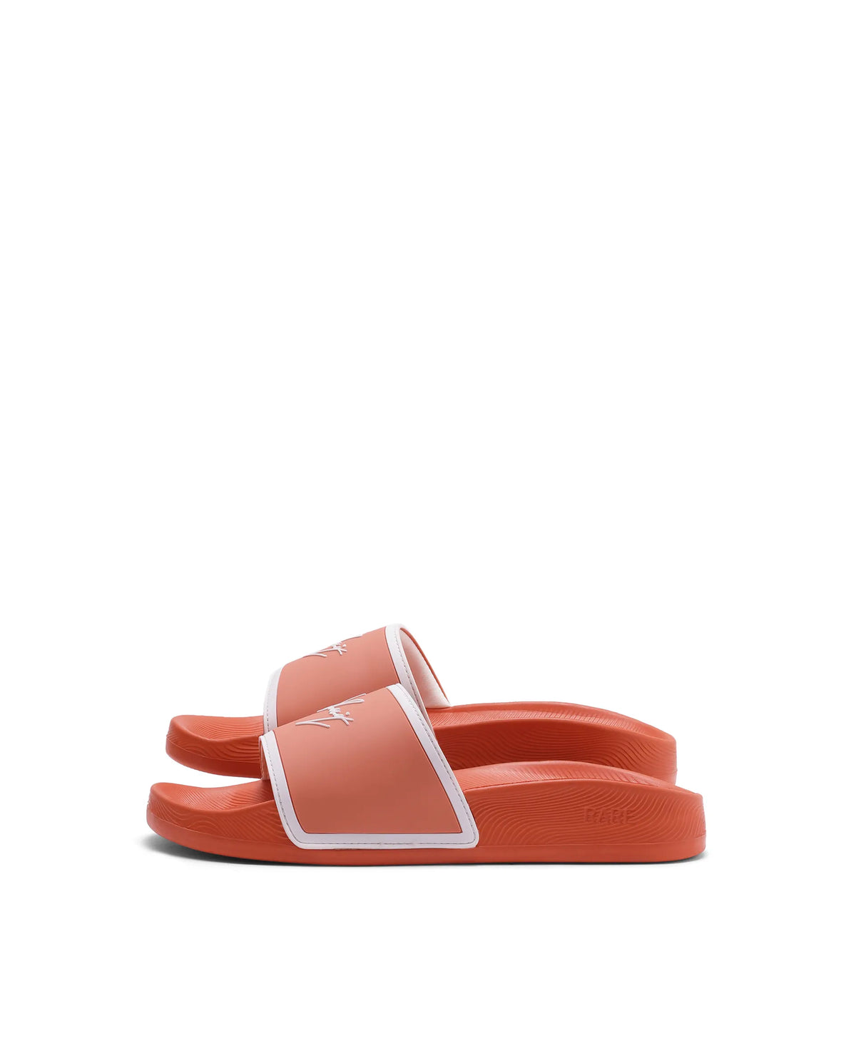 Rarez Mens Reff Orange/Beige Synthetic Material Regular Typography Print Sandal
