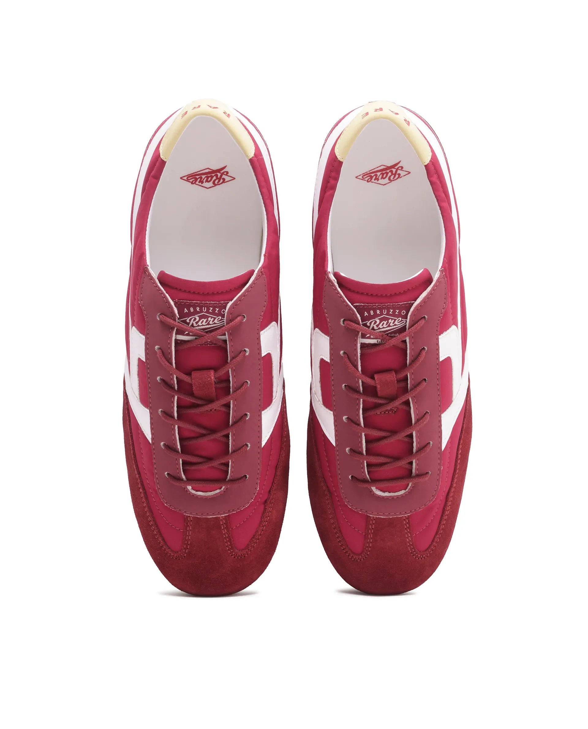 Rarez Men's Abruzzo Dark Red Parachute TRP Sole Sneaker