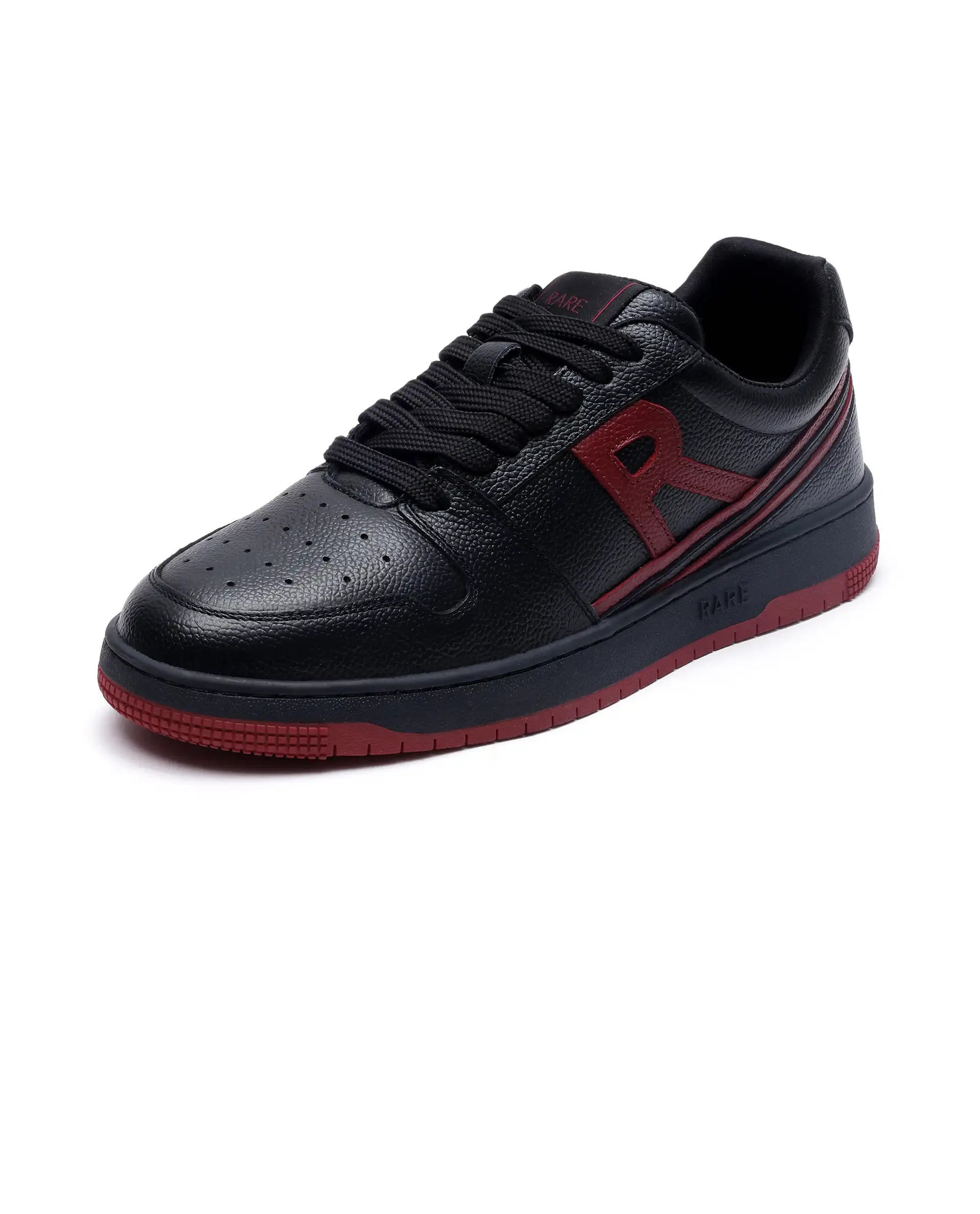 Rare Rabbit Men Adonis Black Lace-Up Closure Shoes