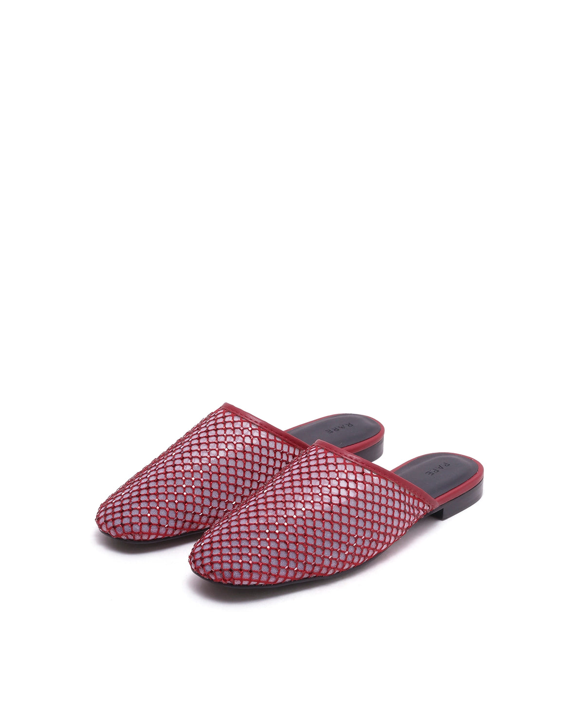 Rarez Women's Aira Red Micro Fiber & Mesh Low Flats Low Flats
