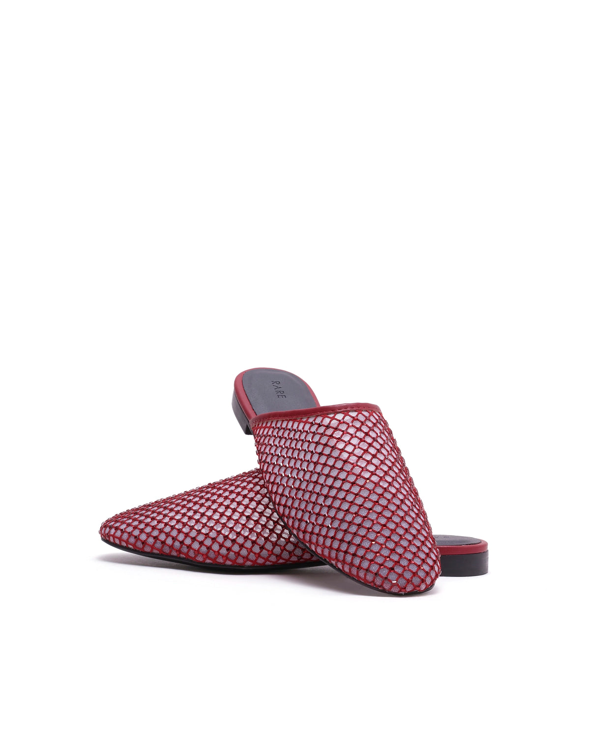 Rarez Women's Aira Red Micro Fiber & Mesh Low Flats Low Flats