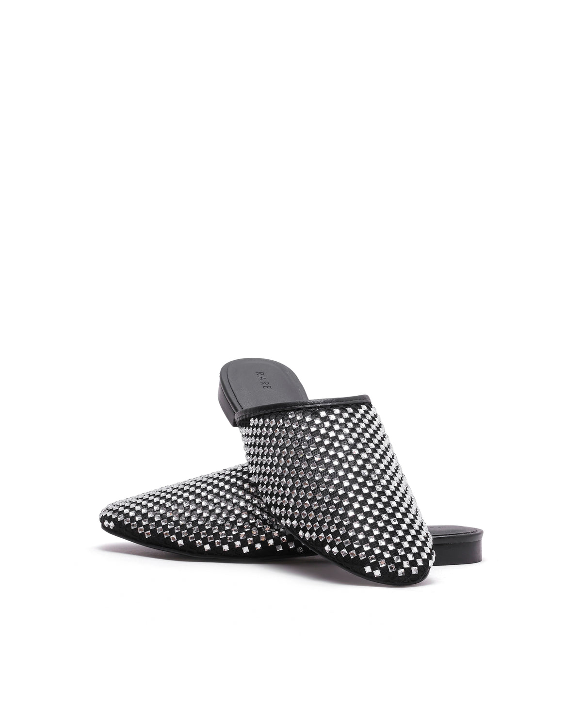 Rarez Women's Aira Silver Micro Fiber & Mesh Low Flats Low Flats