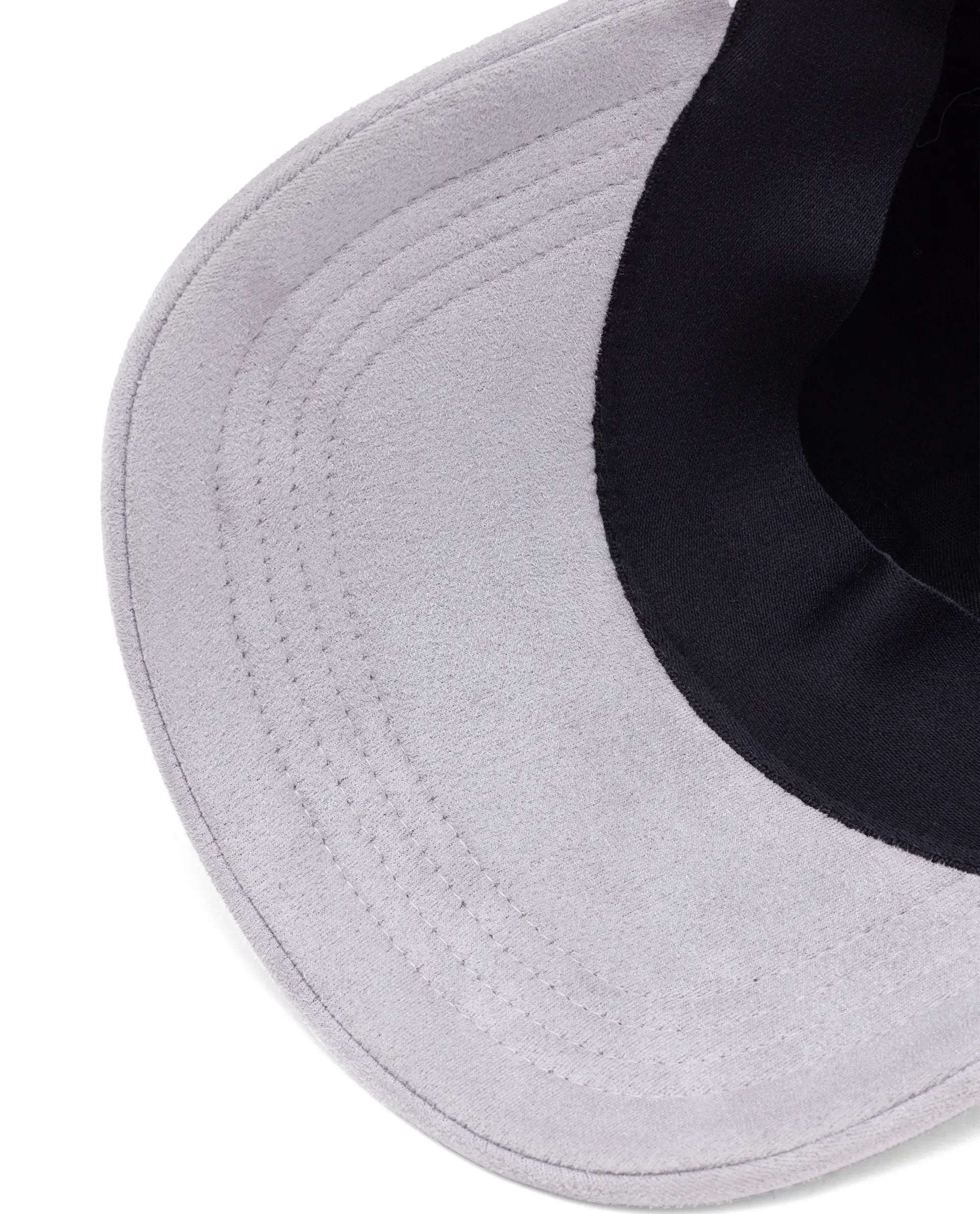 Rare Rabbit Men Albion Grey Monotone Color Silicone Badge Branding Cap