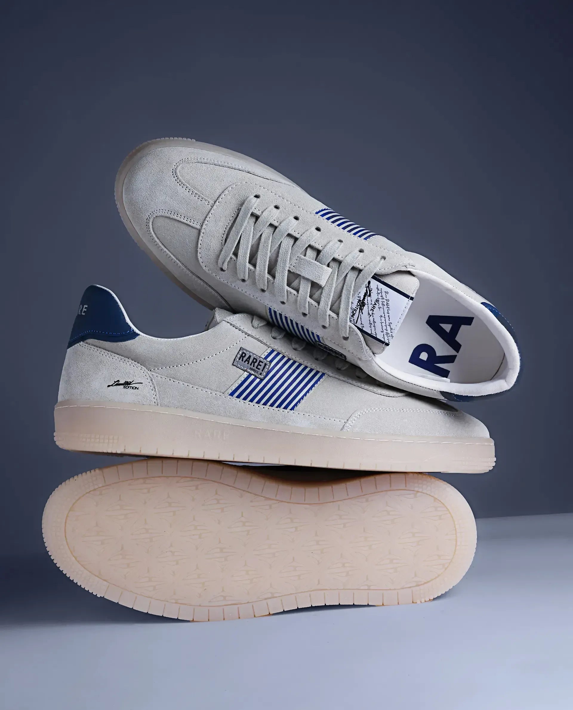 Rare Rabbit Men Amot-Fs2 Beige Lace-Up Shoes