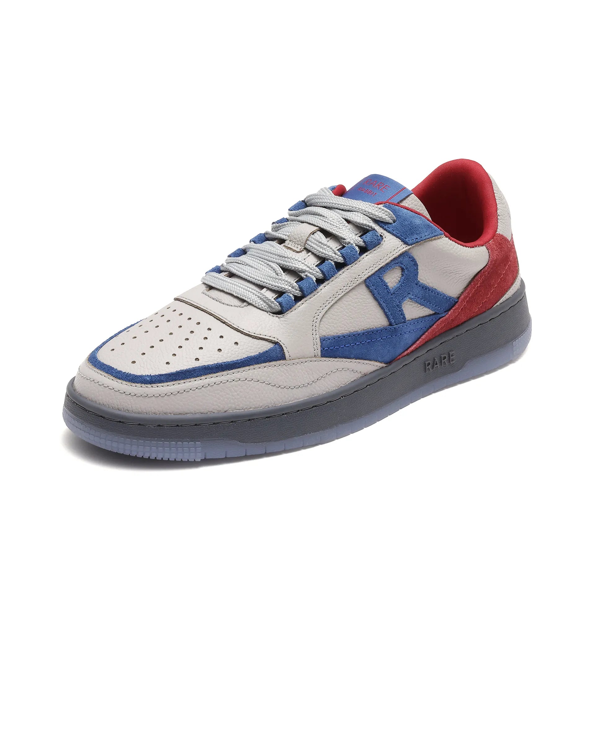 Rare Rabbit Men's Amur Grey Plain Shoes