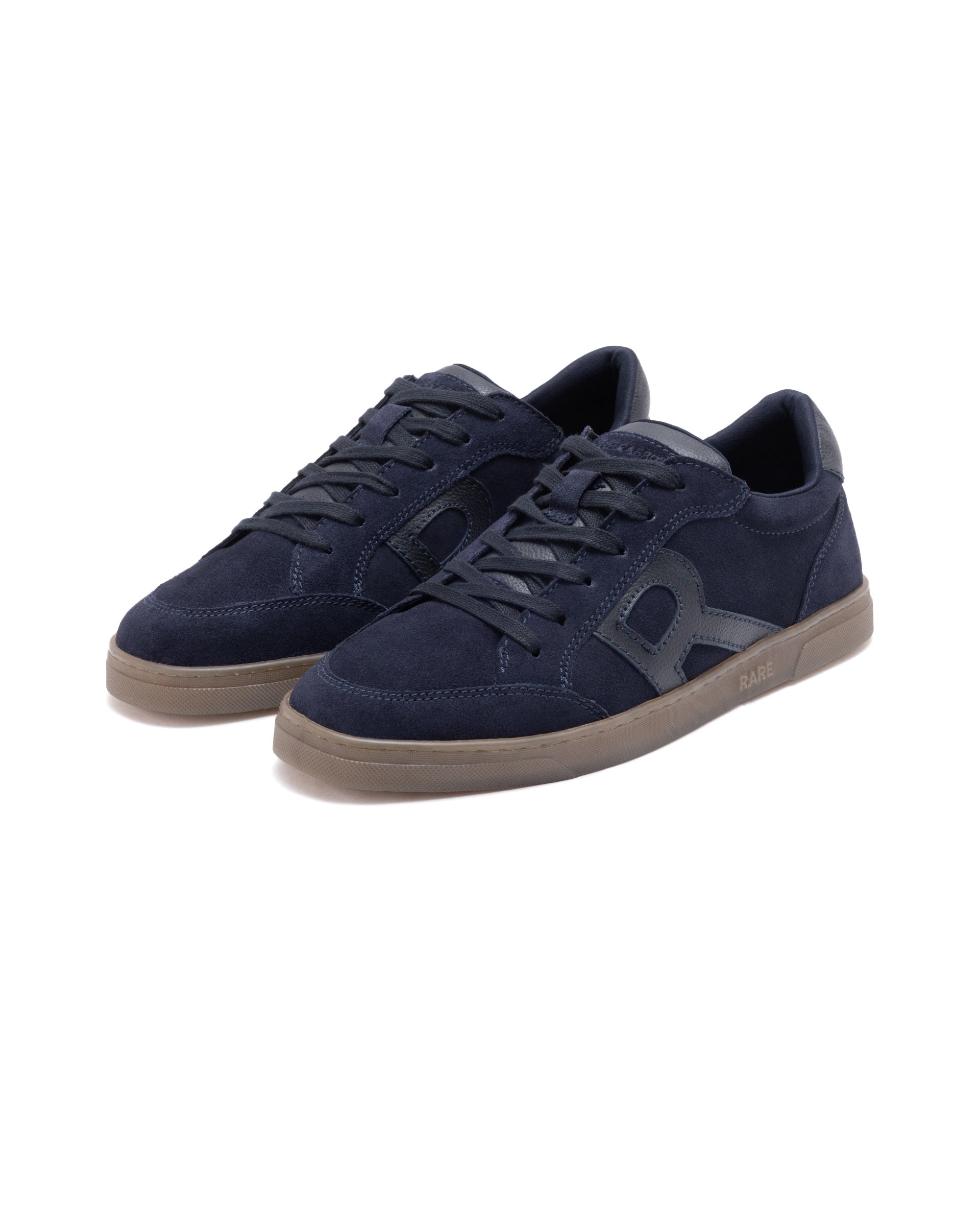 Rare Rabbit Men's Antares Blue Low-Top Lace Up Premium Suede With Genuine Leather Sneaker