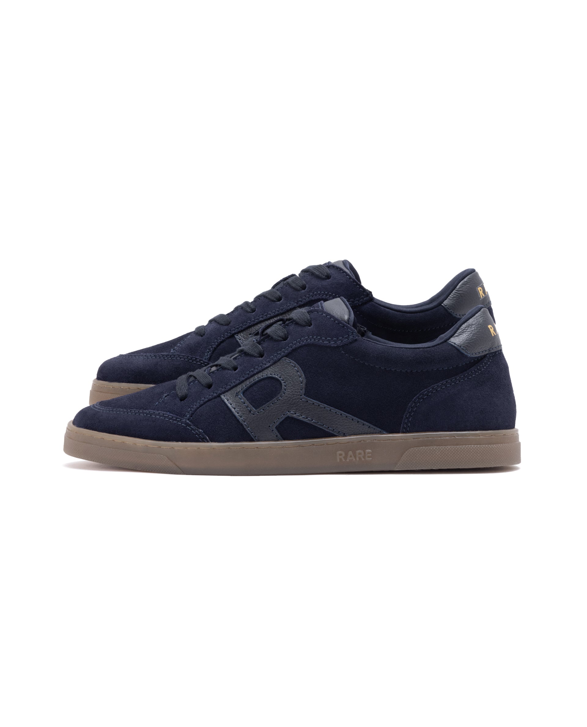 Rare Rabbit Men's Antares Blue Low-Top Lace Up Premium Suede With Genuine Leather Sneaker
