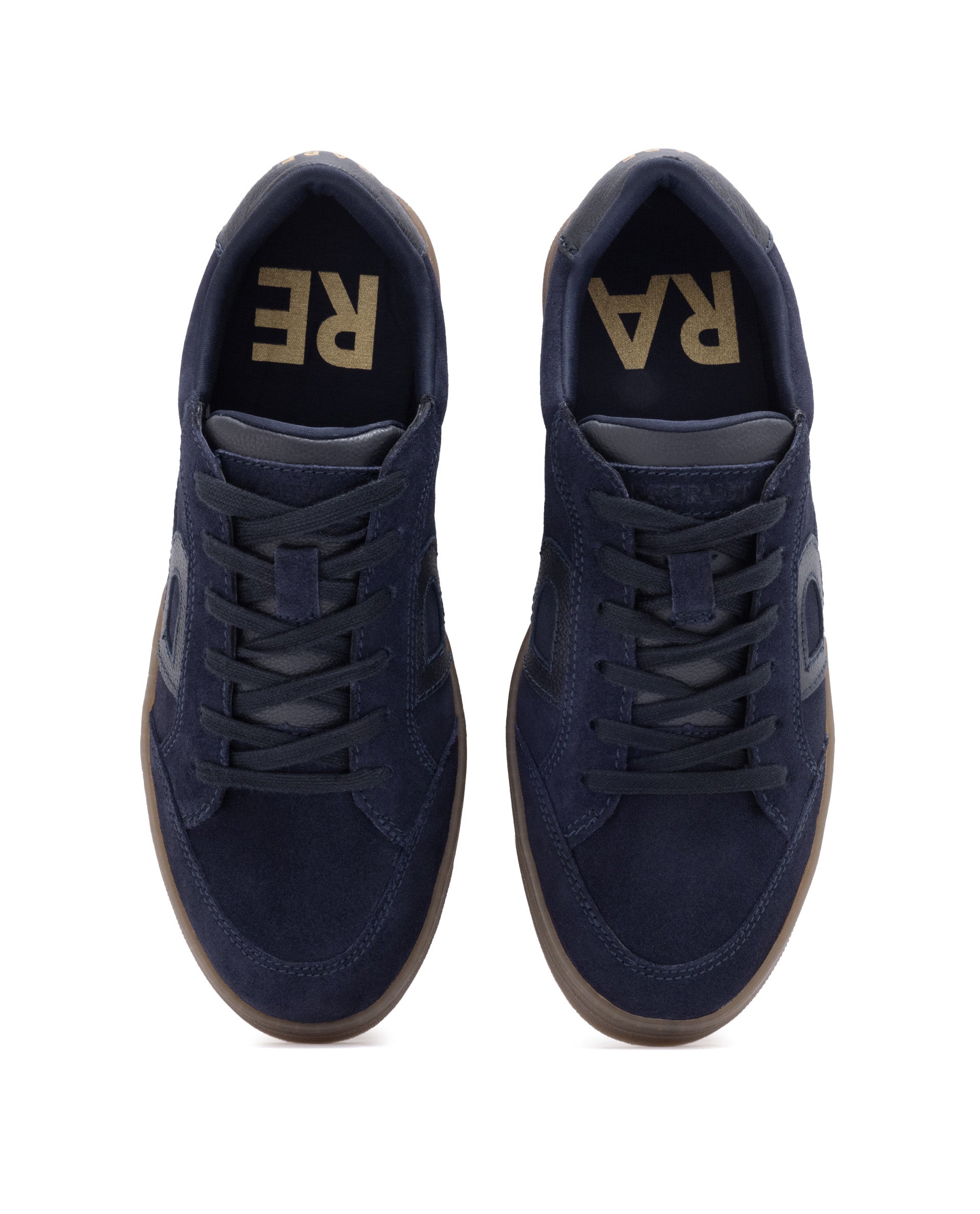 Rare Rabbit Men's Antares Blue Low-Top Lace Up Premium Suede With Genuine Leather Sneaker