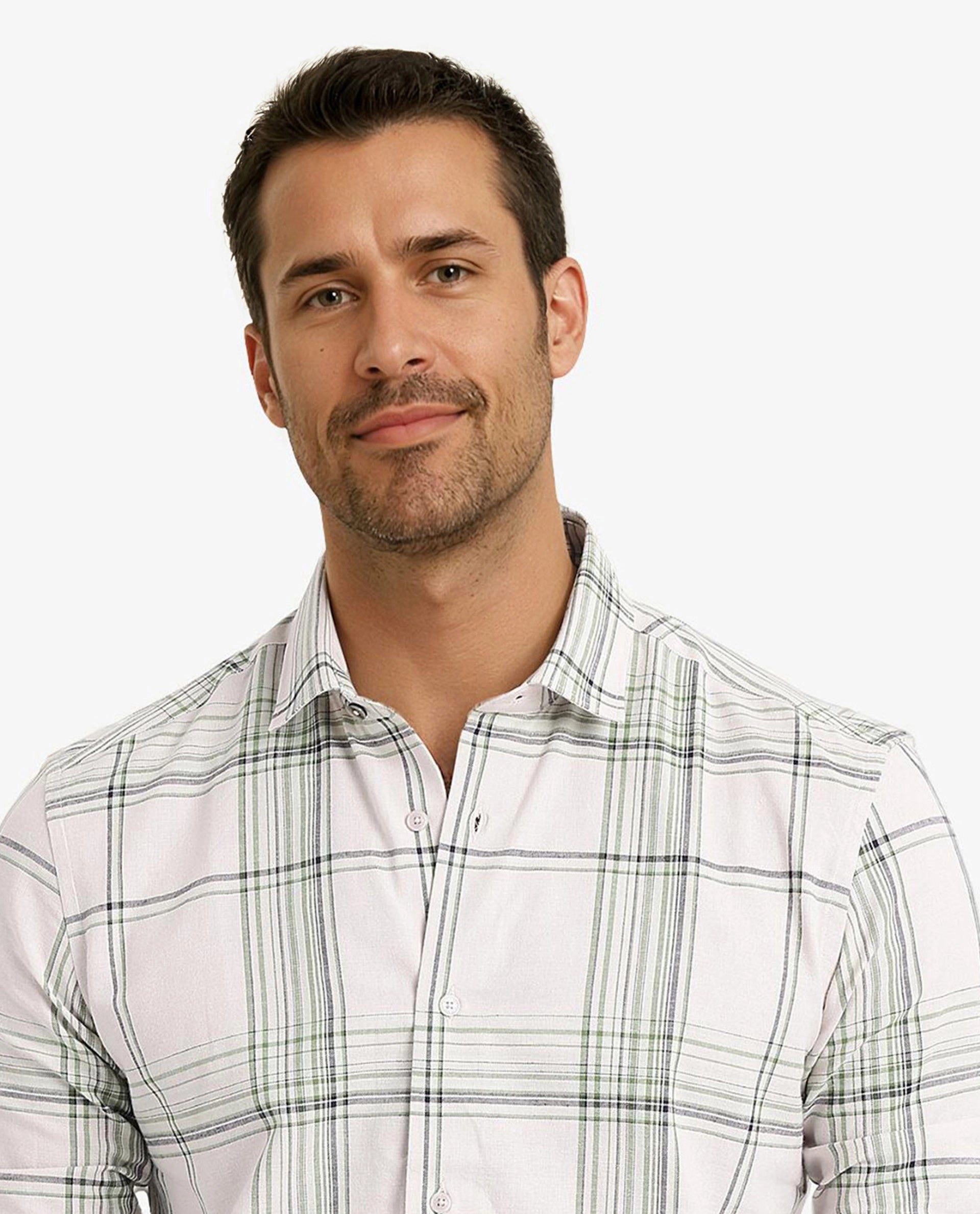 Rare Rabbit Men Apel Light Pink Cotton Fabric Full Sleeve Regular Fit Checks Shirt