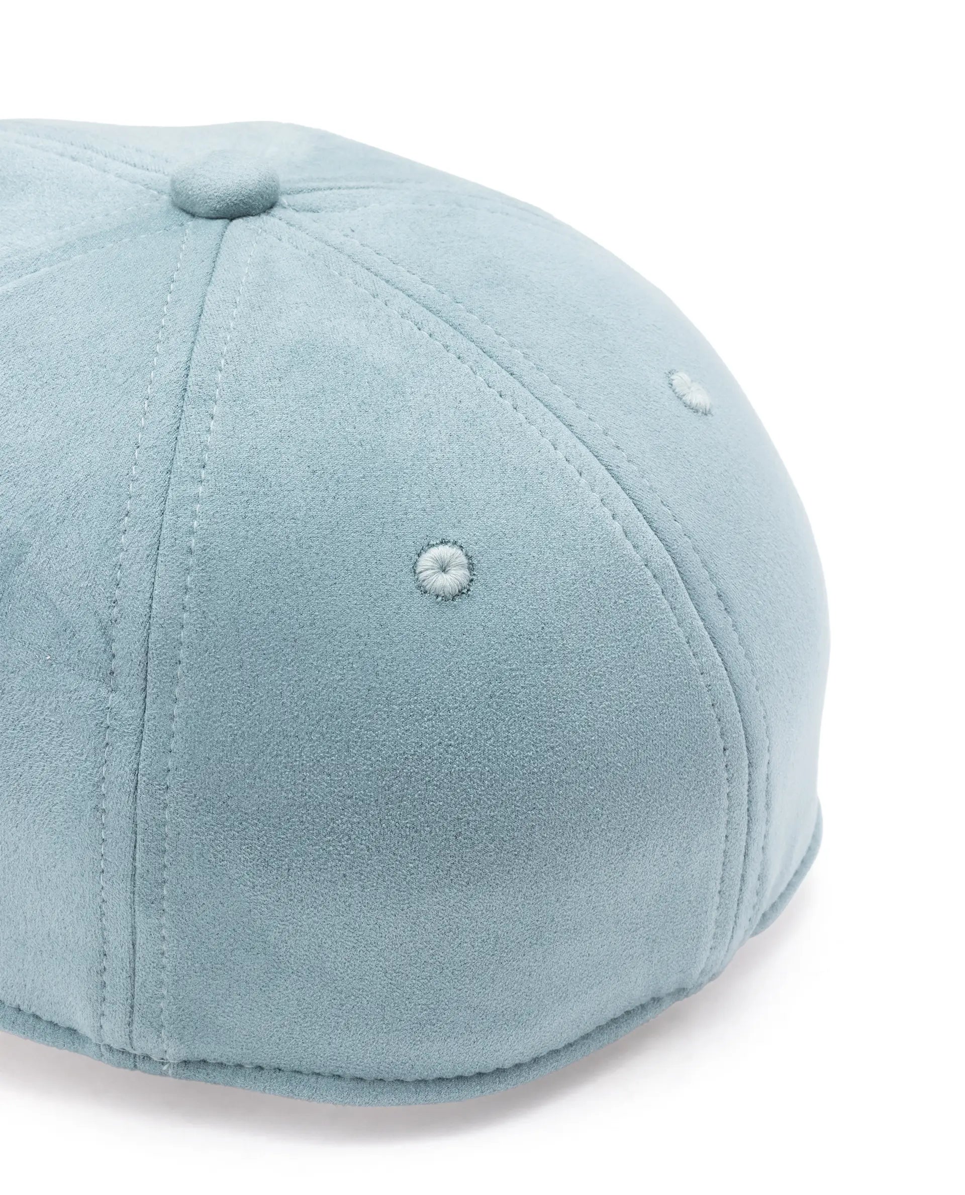 Rare Rabbit Men Armour Teal Suede Monotone Color Silicone Badge Branding Cap