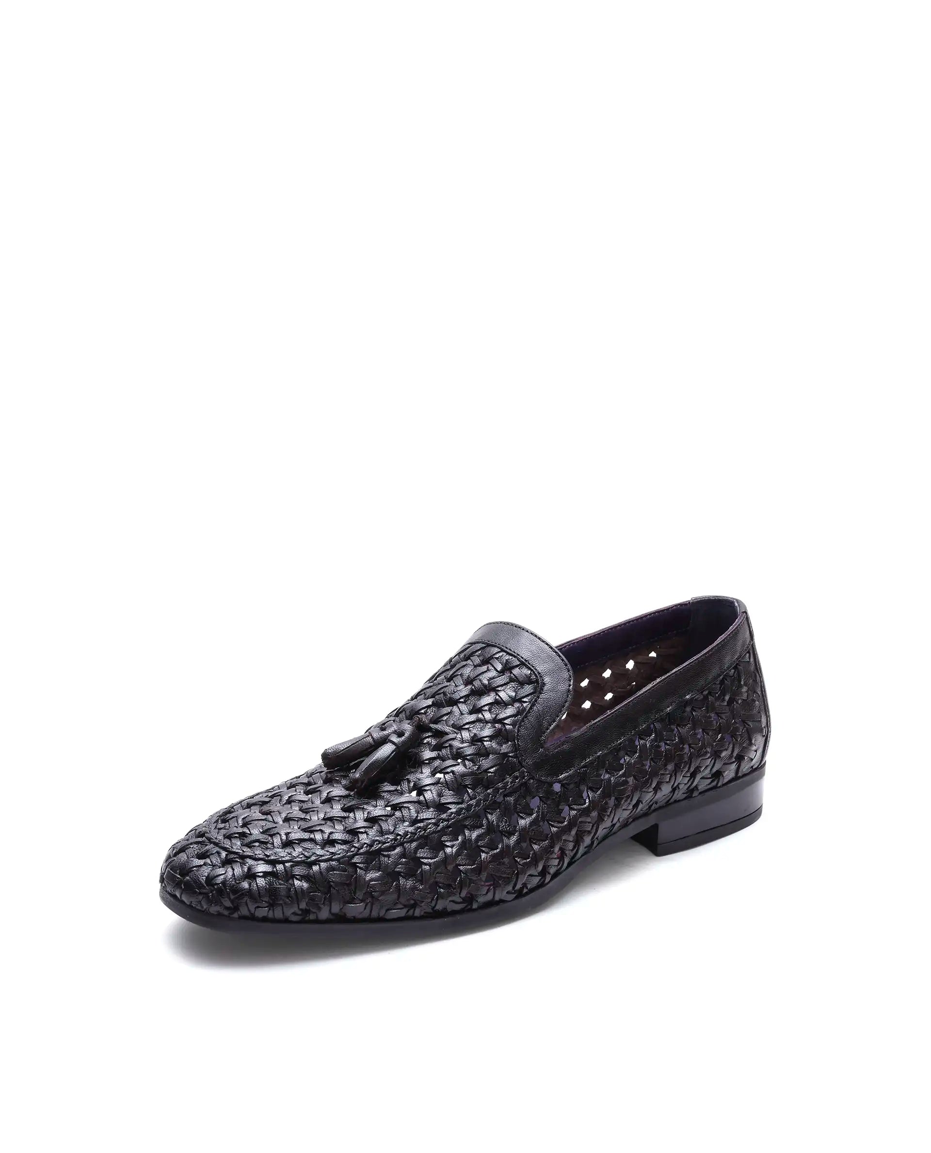 Rare Rabbit Men's Artur Dark Brown Leather Mocassin